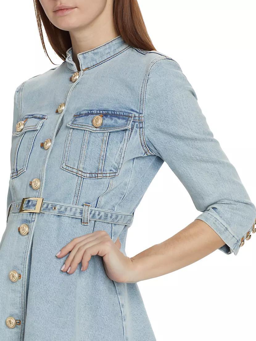 Mackenzie Belted Denim Minidress Product Image