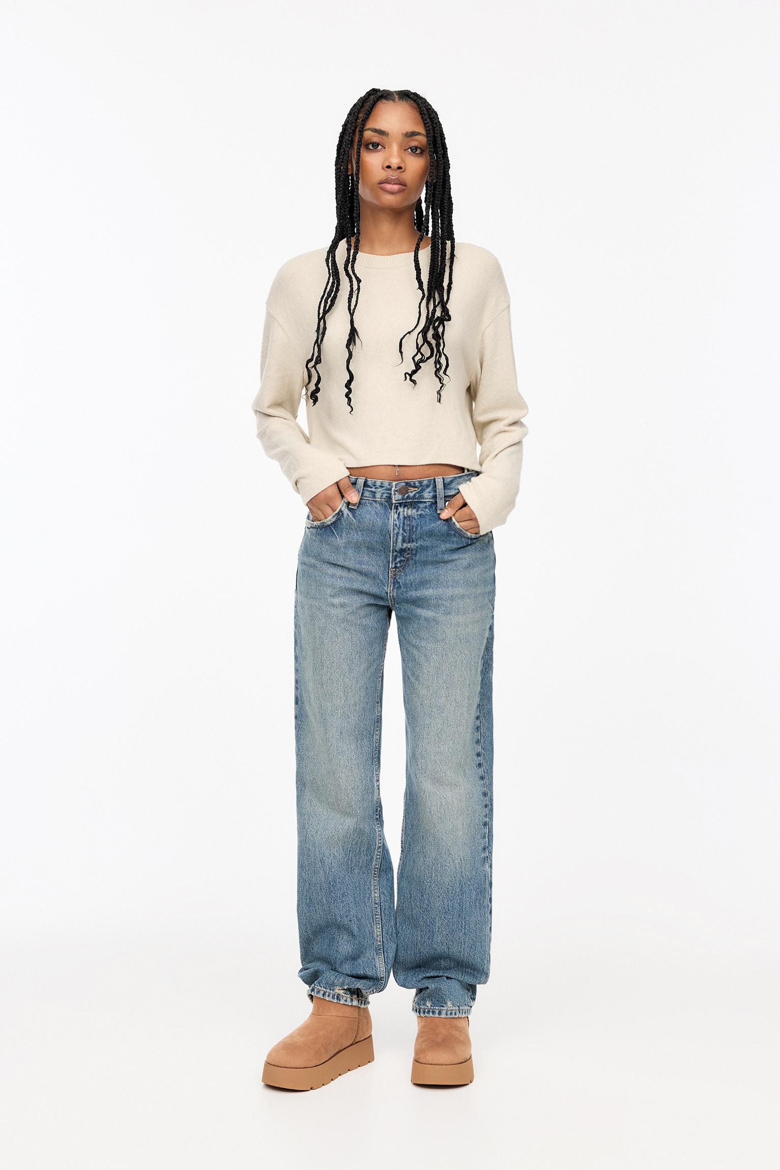 Soft touch cropped sweater Product Image