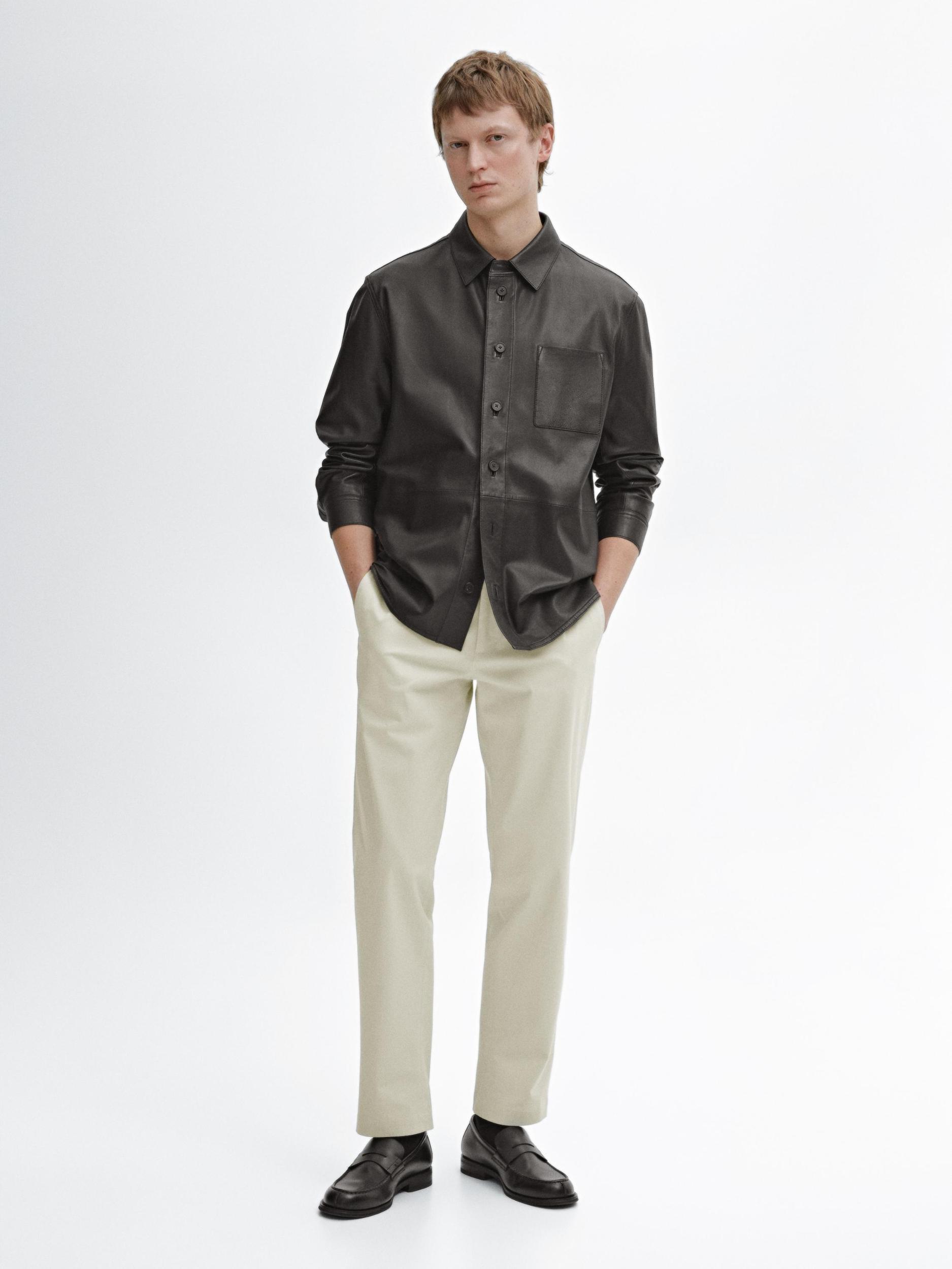 Tapered fit trousers with buckle detail Product Image