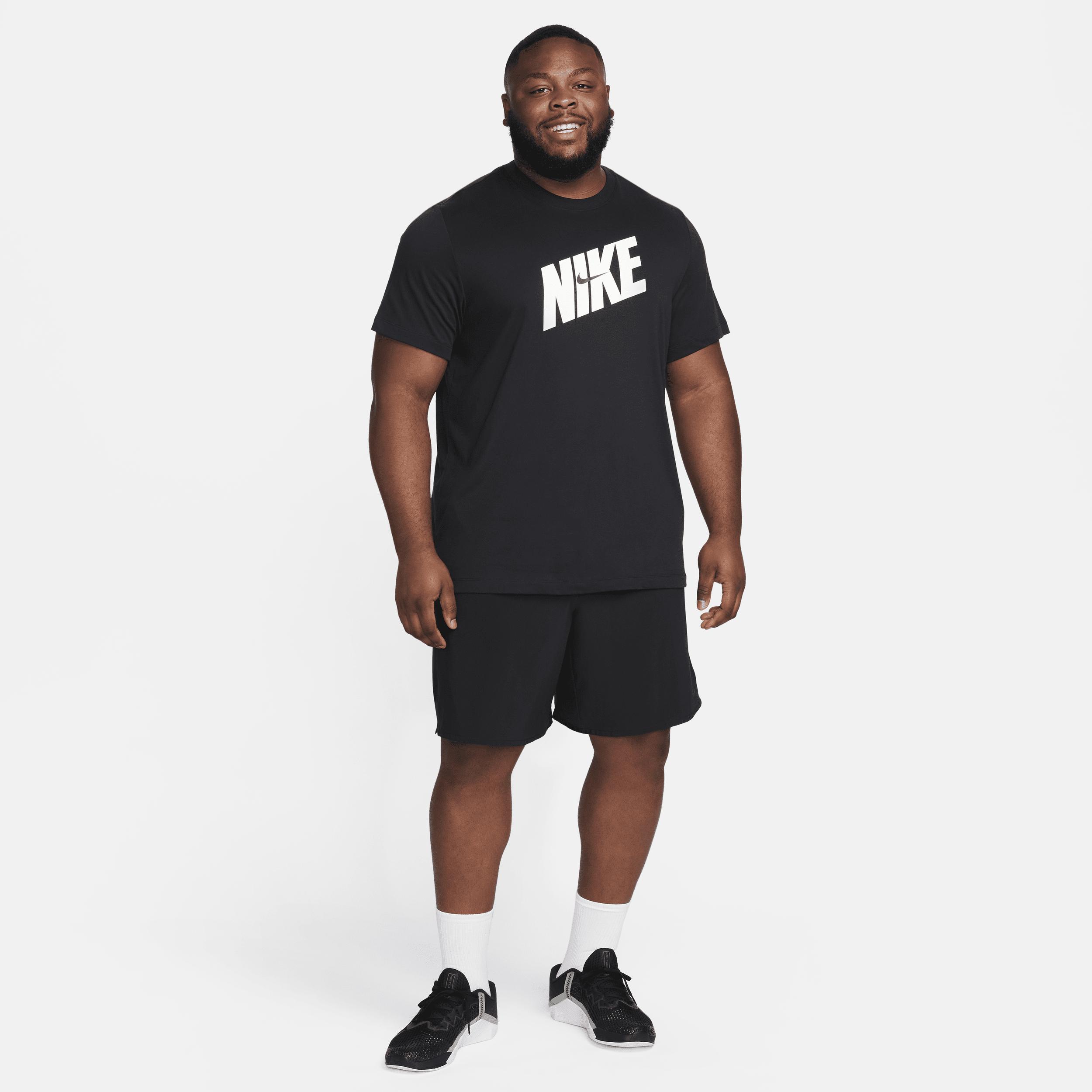 Nike Mens Dri-FIT HBR Novelty T-Shirt - Black/White Product Image