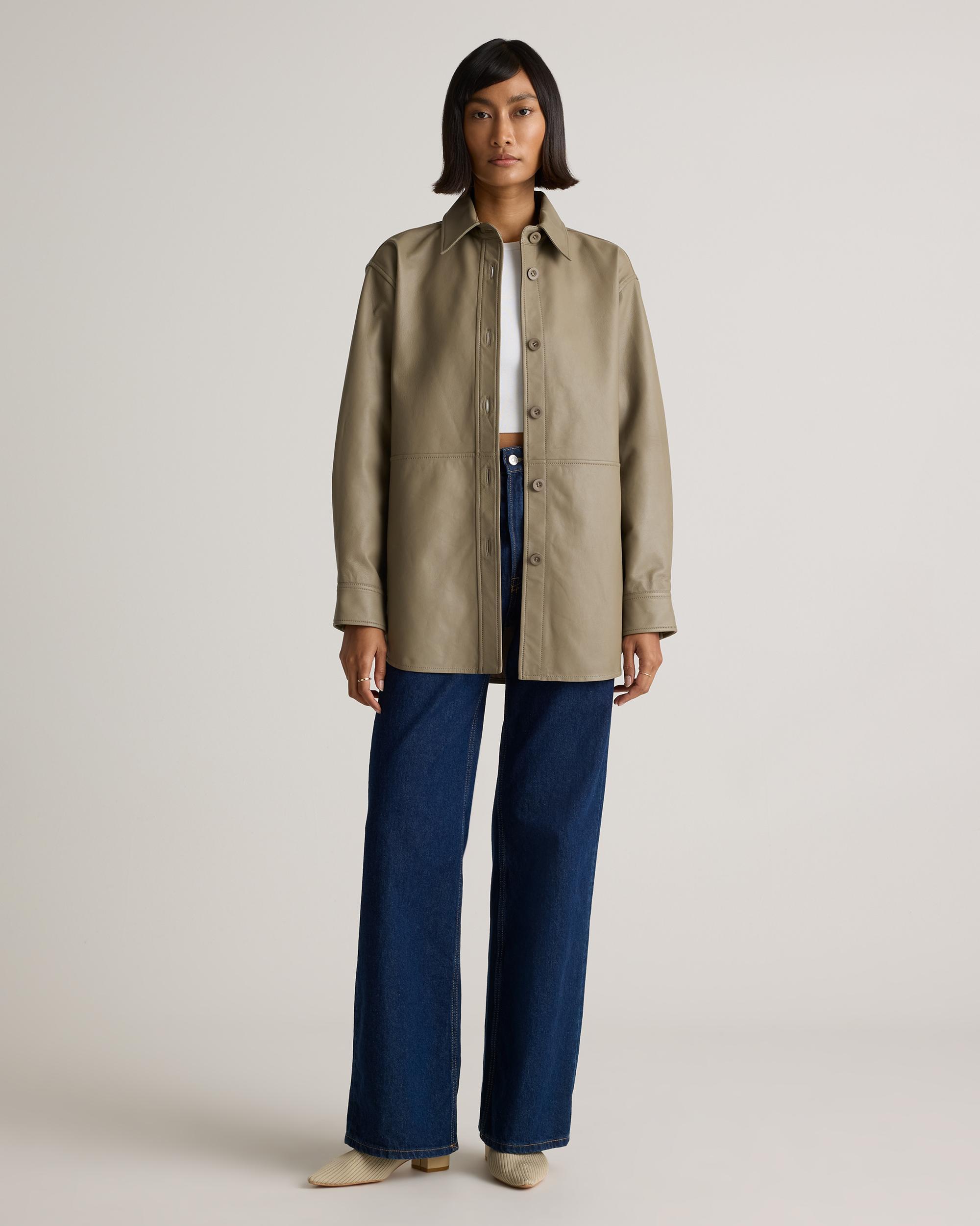 Quince | Women's Shirt Jacket Leather Product Image