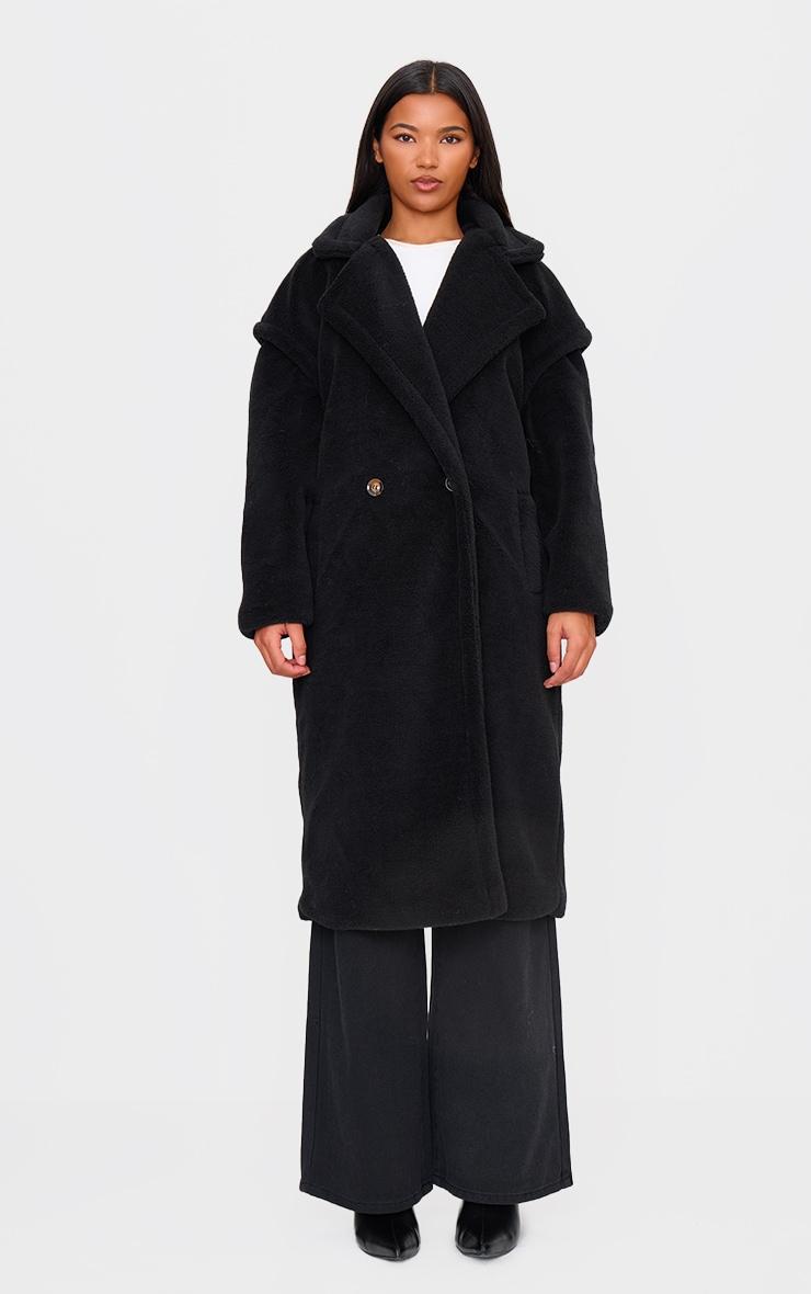 Black Borg Teddy Bear Coat Product Image
