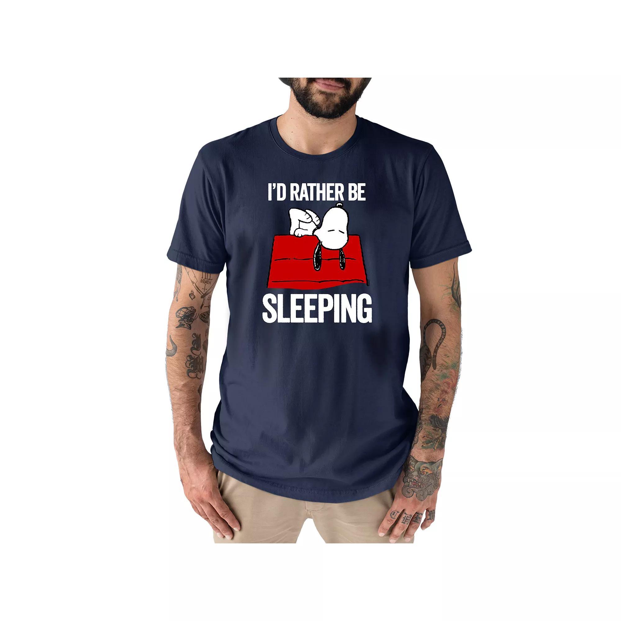 Mens Peanuts Snoopy Id Rather Be Sleeping Tee Product Image