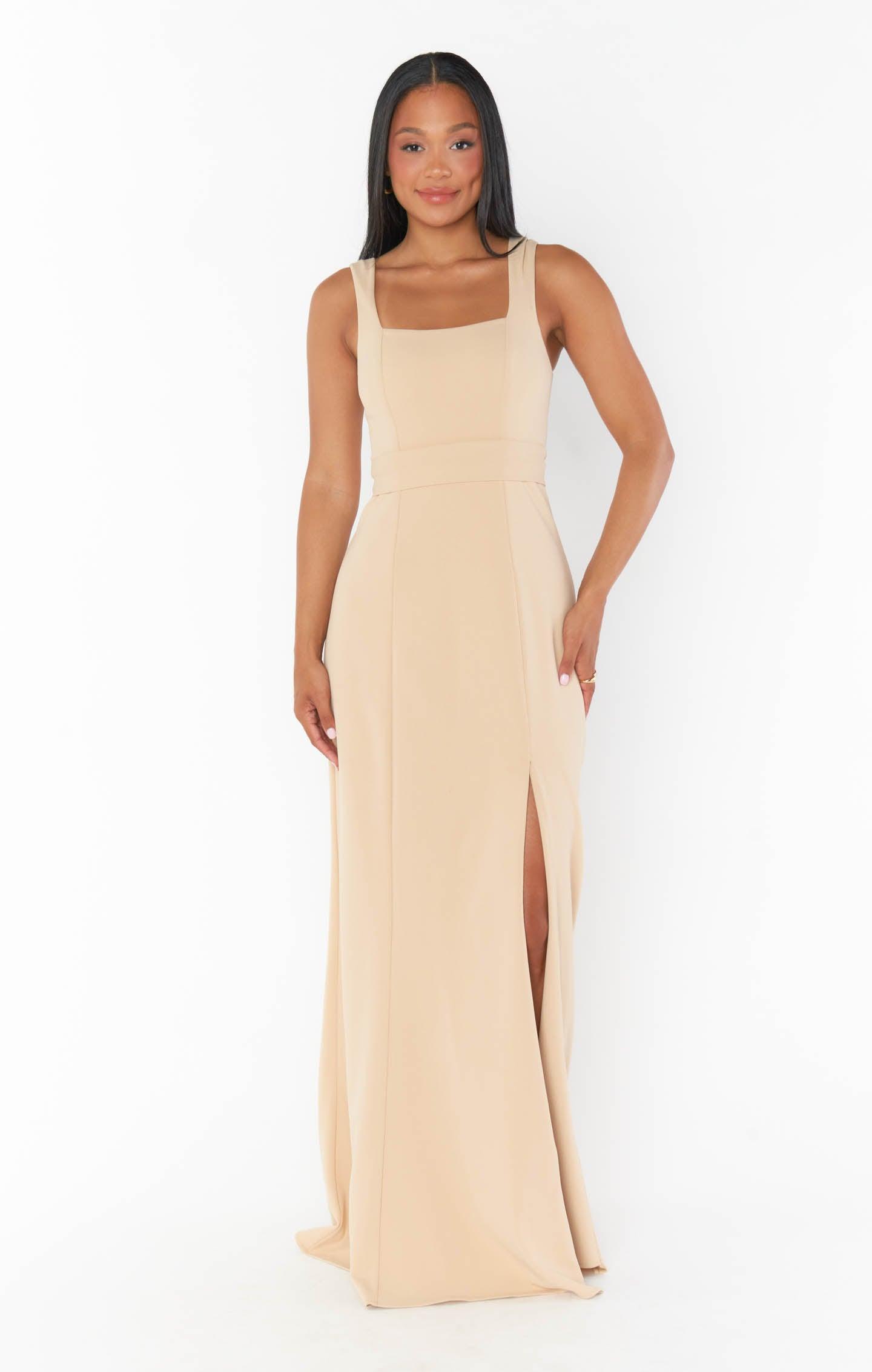Paris Gown ~ Champagne Stretch Product Image
