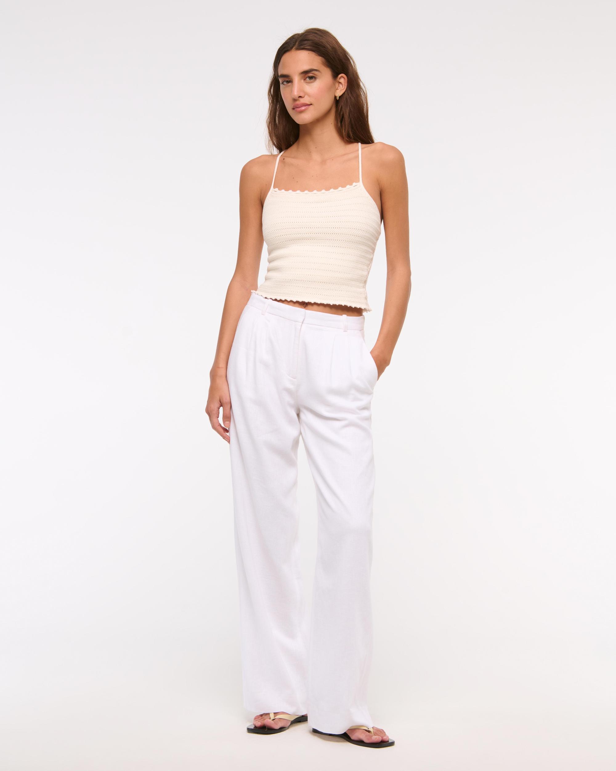 Crochet-Style Tie-Back Tank Product Image