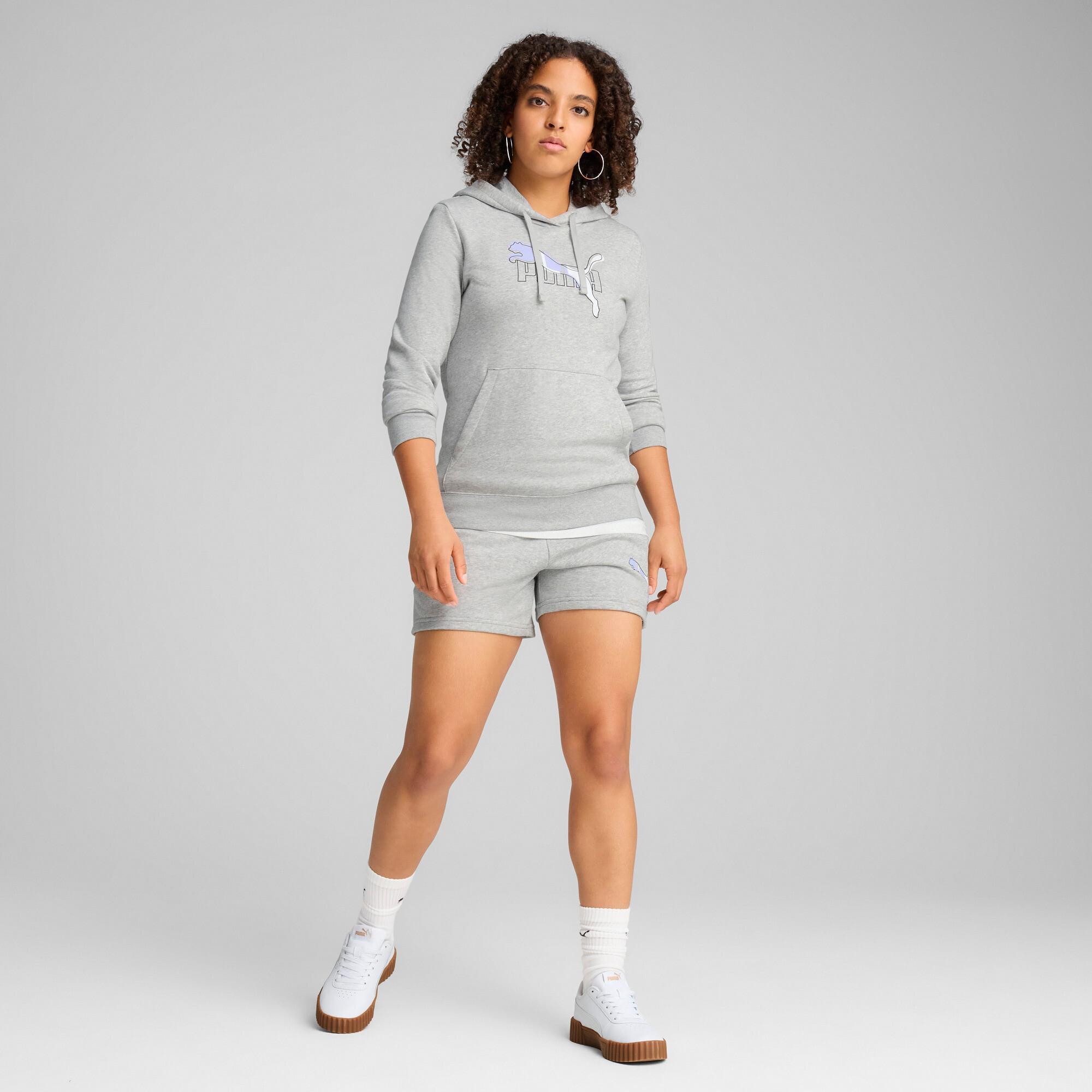 PUMA Essentials Logo Lab Women's Hoodie in Grey Product Image