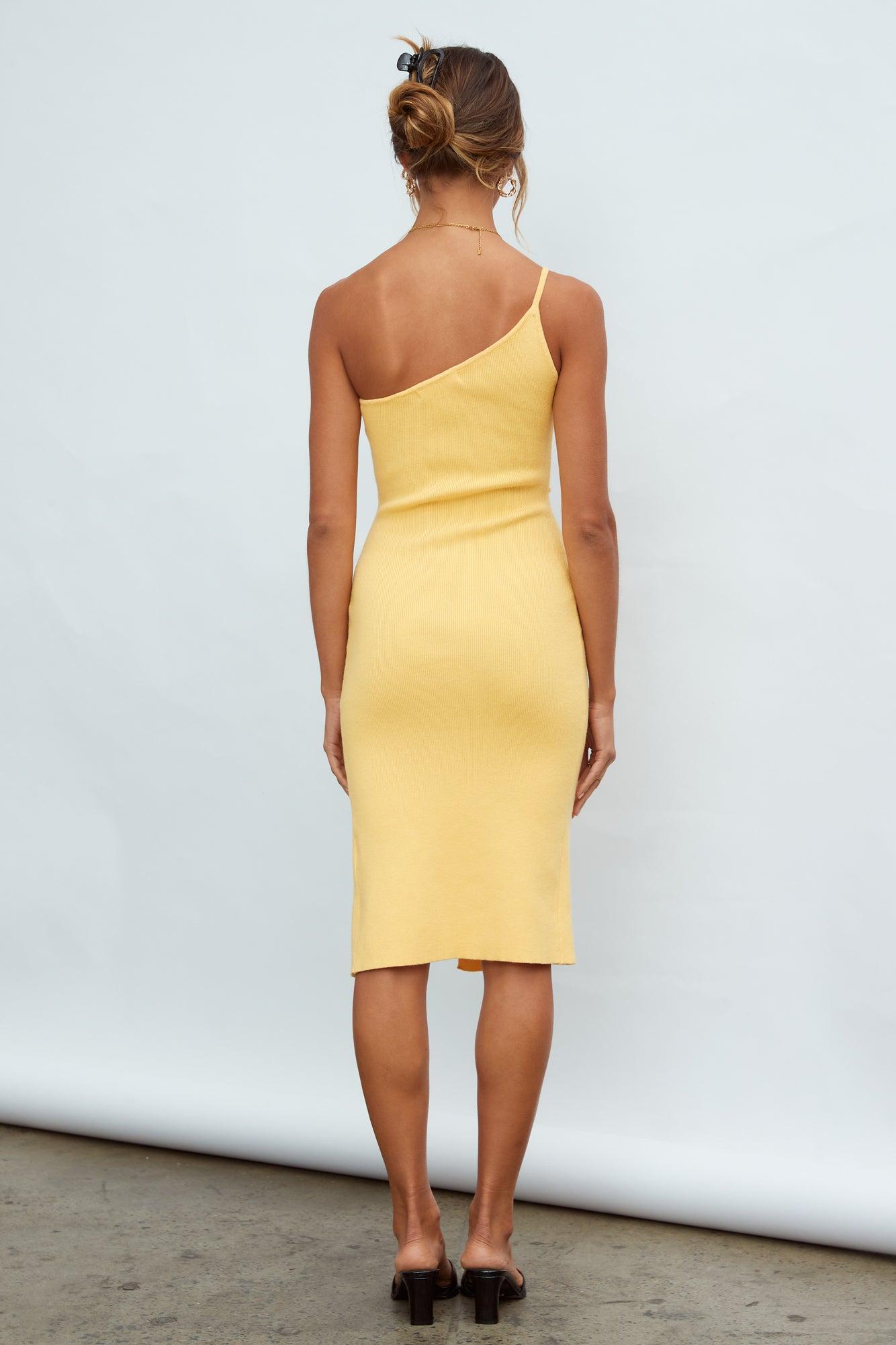 Jade Midi Dress Yellow Product Image