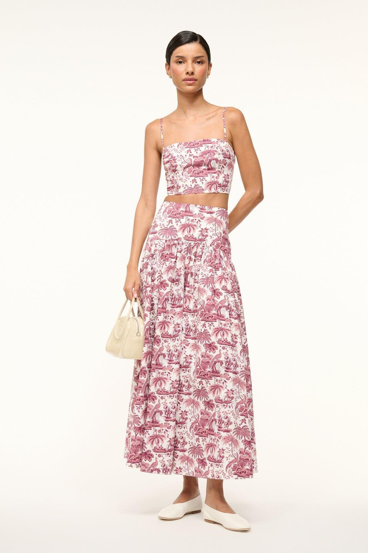 PROCIDA SKIRT | BORDEAUX TOILE Product Image