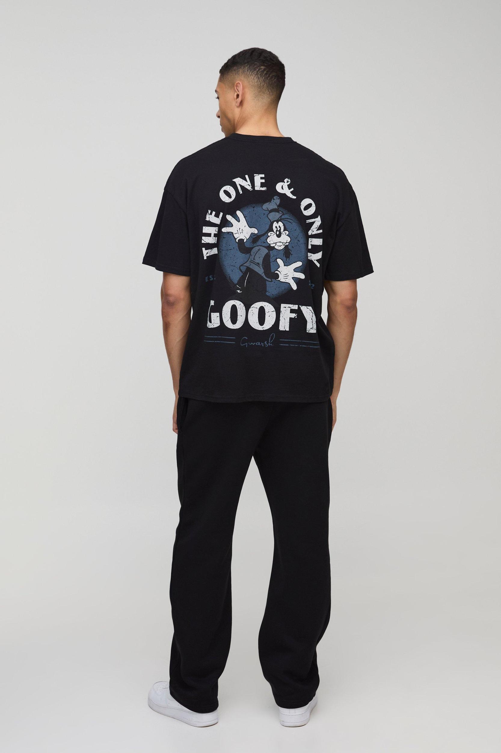 Oversized Disney The One and Only Goofy License T-Shirt | boohooMAN USA Product Image