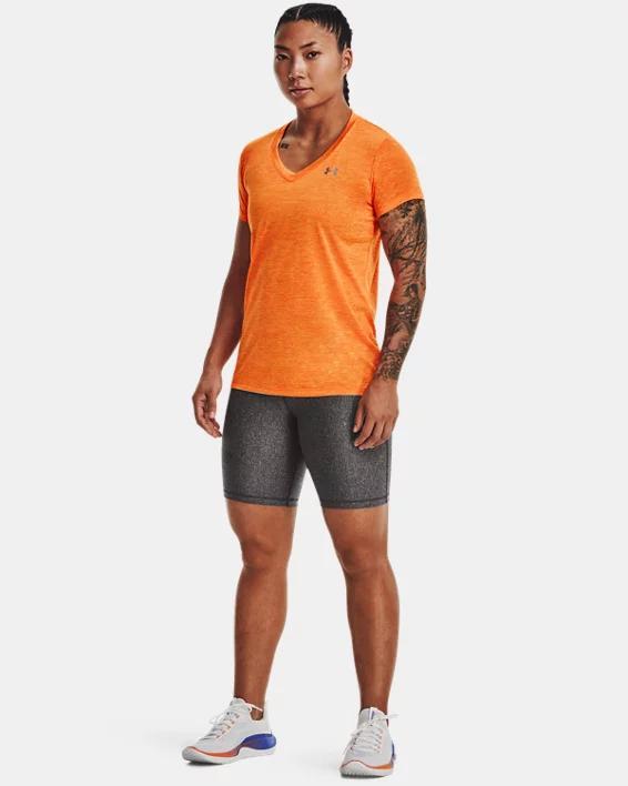 UA Tech Twist Womens V-Neck Short Sleeve Product Image