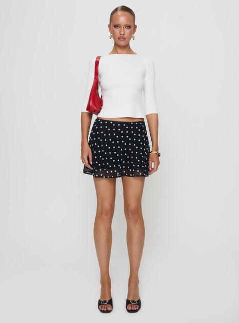 Elaia 3/4 Sleeve Top White Product Image