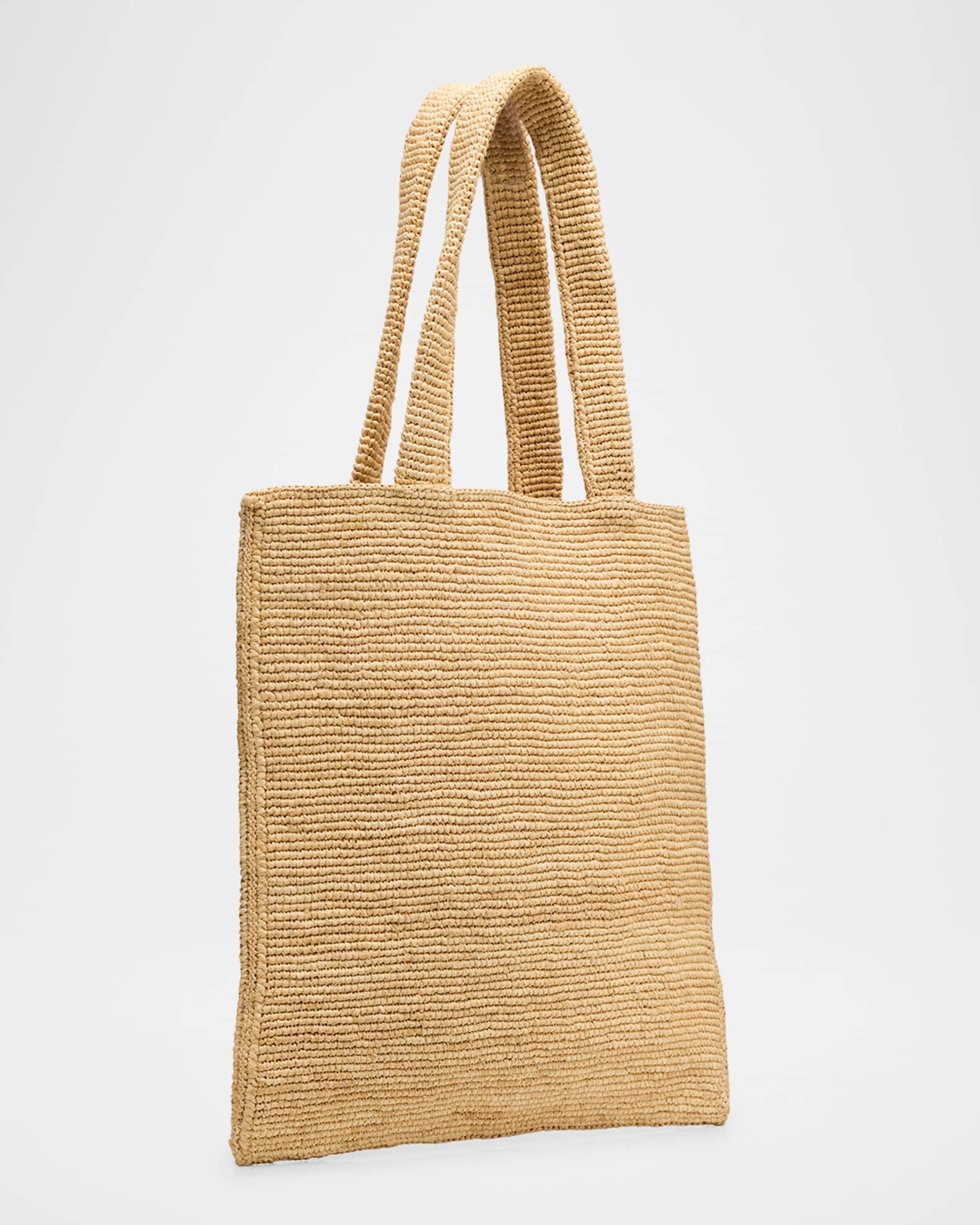 Palm Tree Raffia Tote Bag Product Image