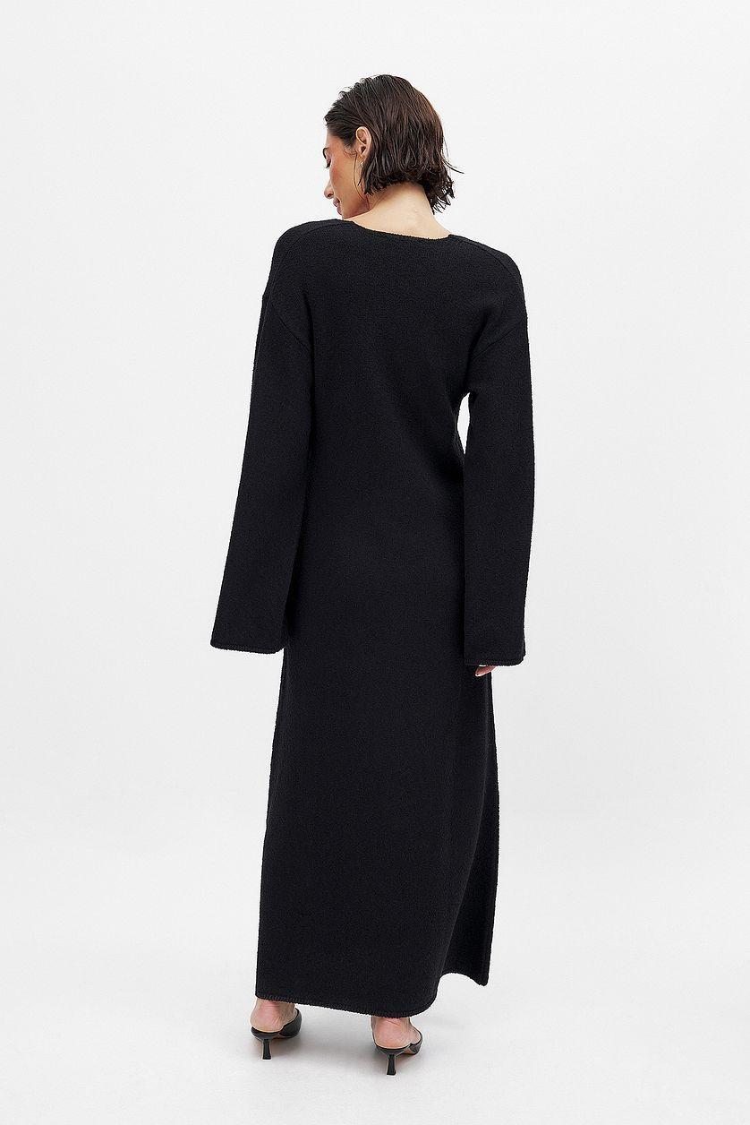 Deep V-neck Maxi Dress Product Image