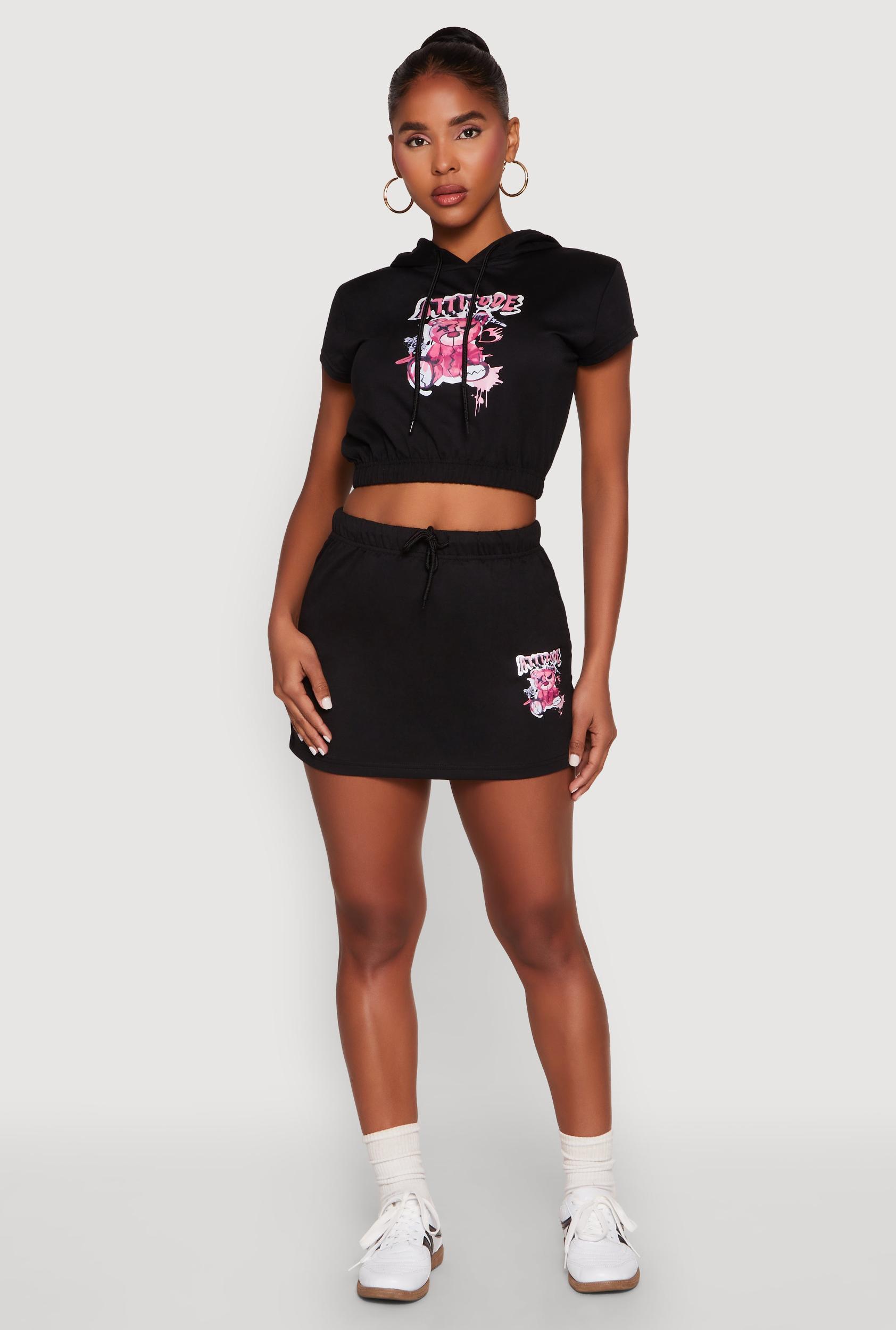 Womens Attitude Be Yourself Mini Skirt Product Image