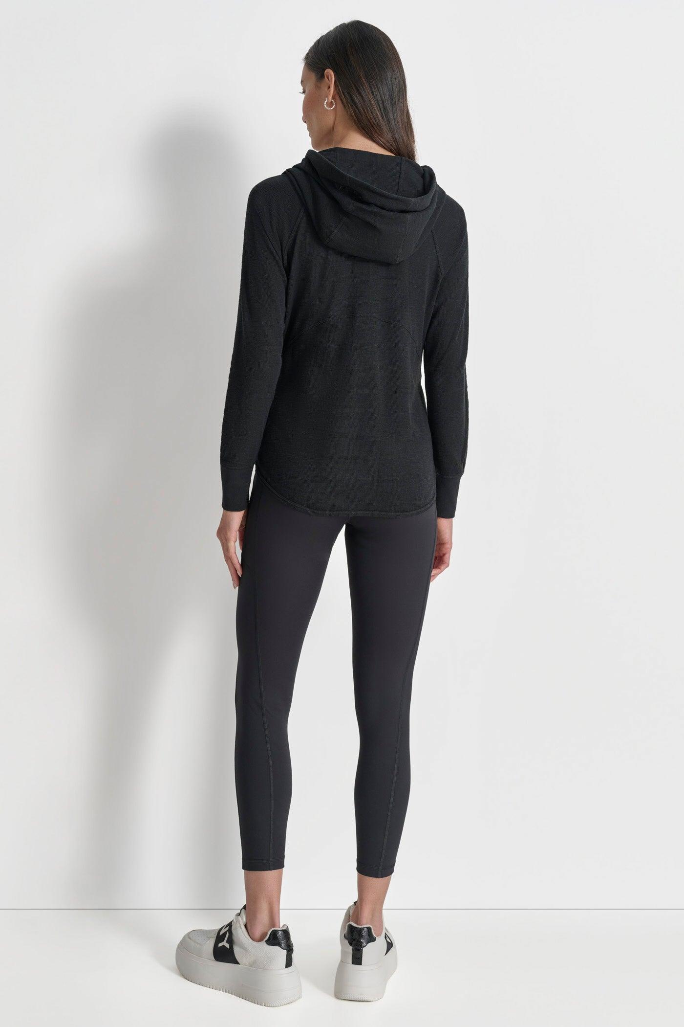 SLUB WAFFLE KNIT HOODIE Product Image