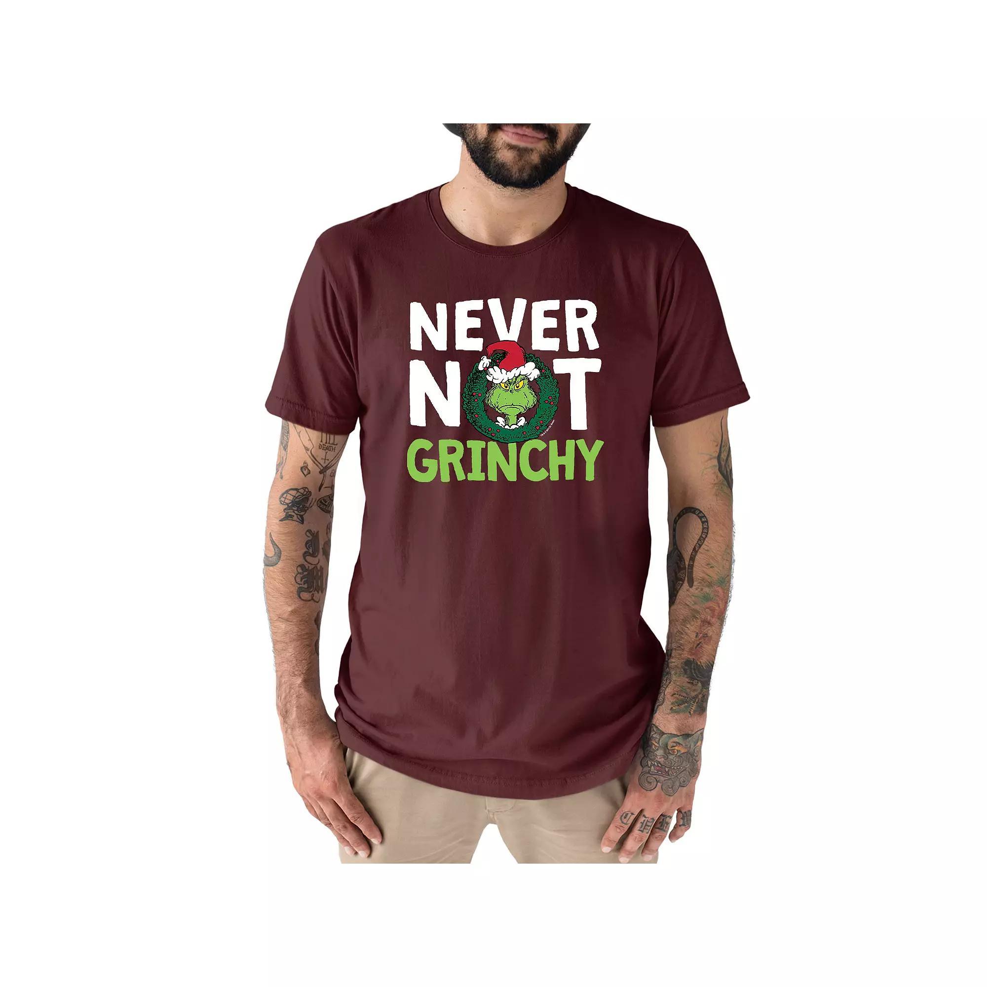 Men's Dr. Seuss The Grinch "Never Not Grinchy" Tee, Size: XL, Blue Product Image