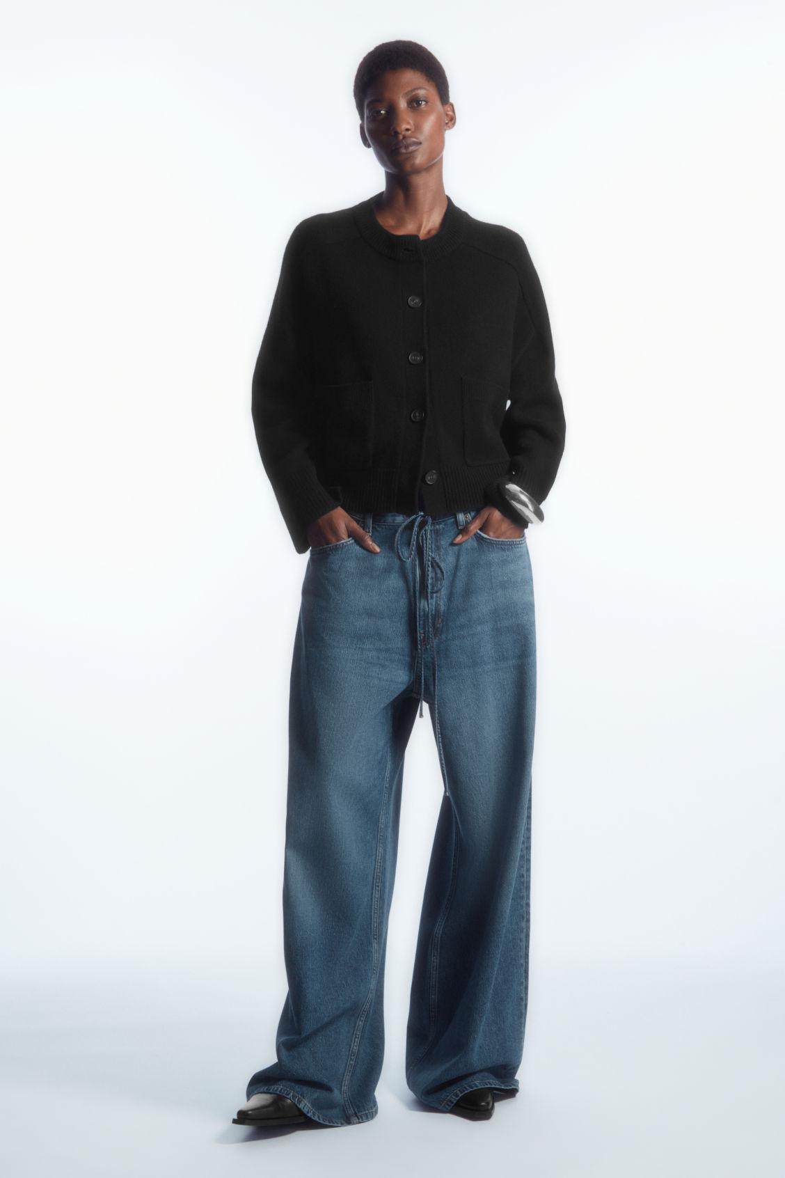 WOOL CREW-NECK CARDIGAN Product Image