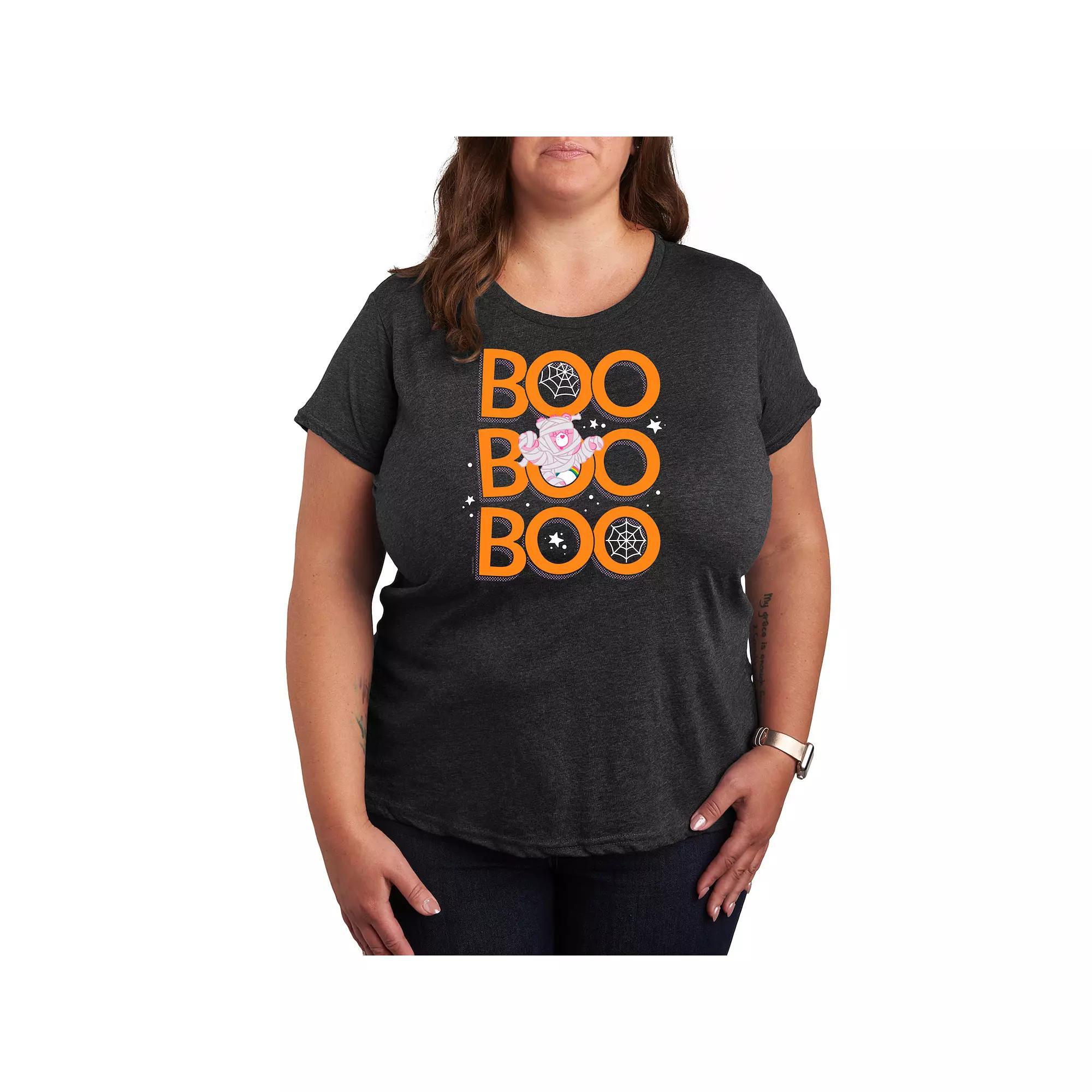 Plus Size Care Bears Boo Mummy Halloween Graphic Tee, Womens Product Image
