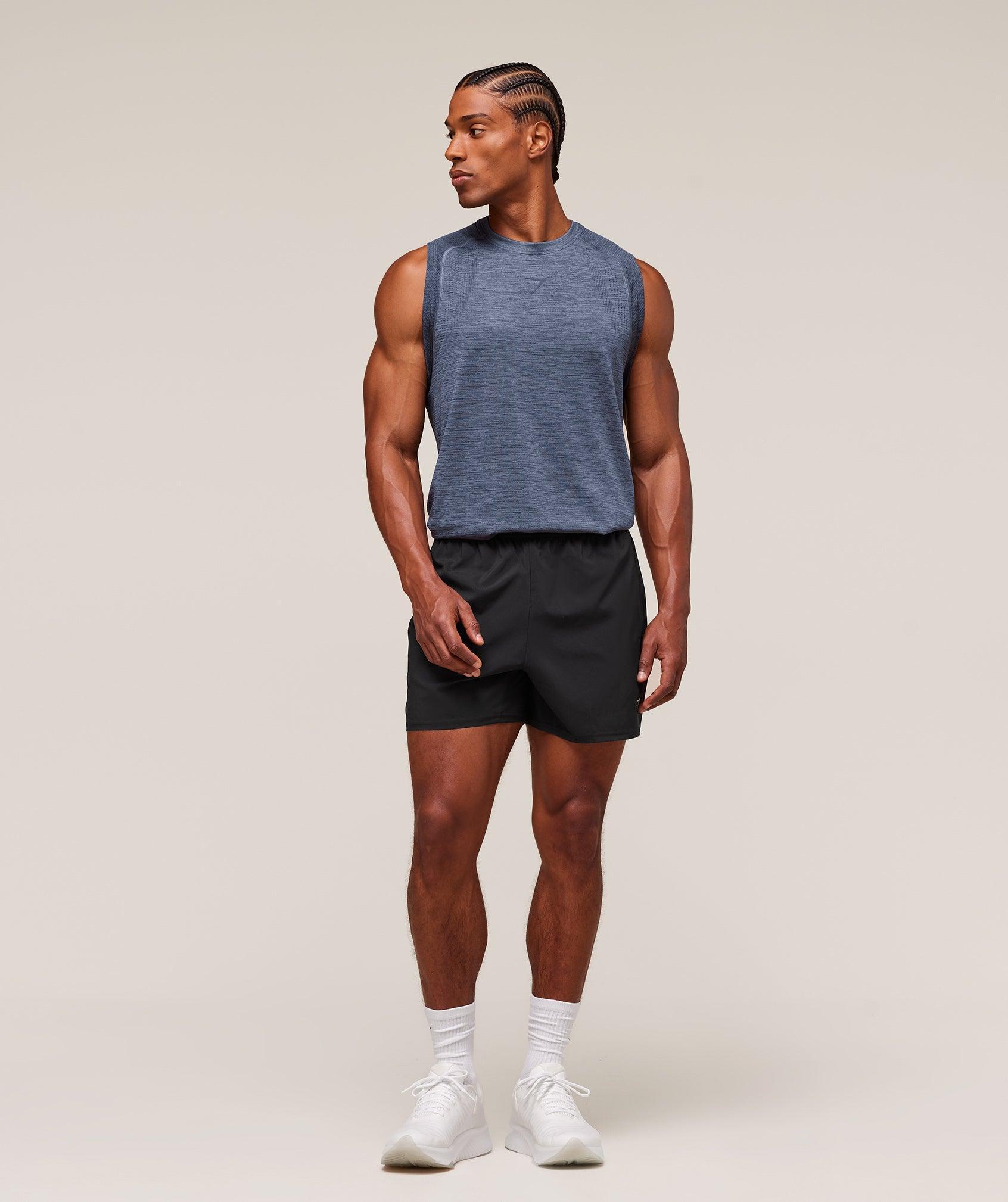 Gymshark Versatile Seamless Tank - Iron Blue/Navy Male Product Image