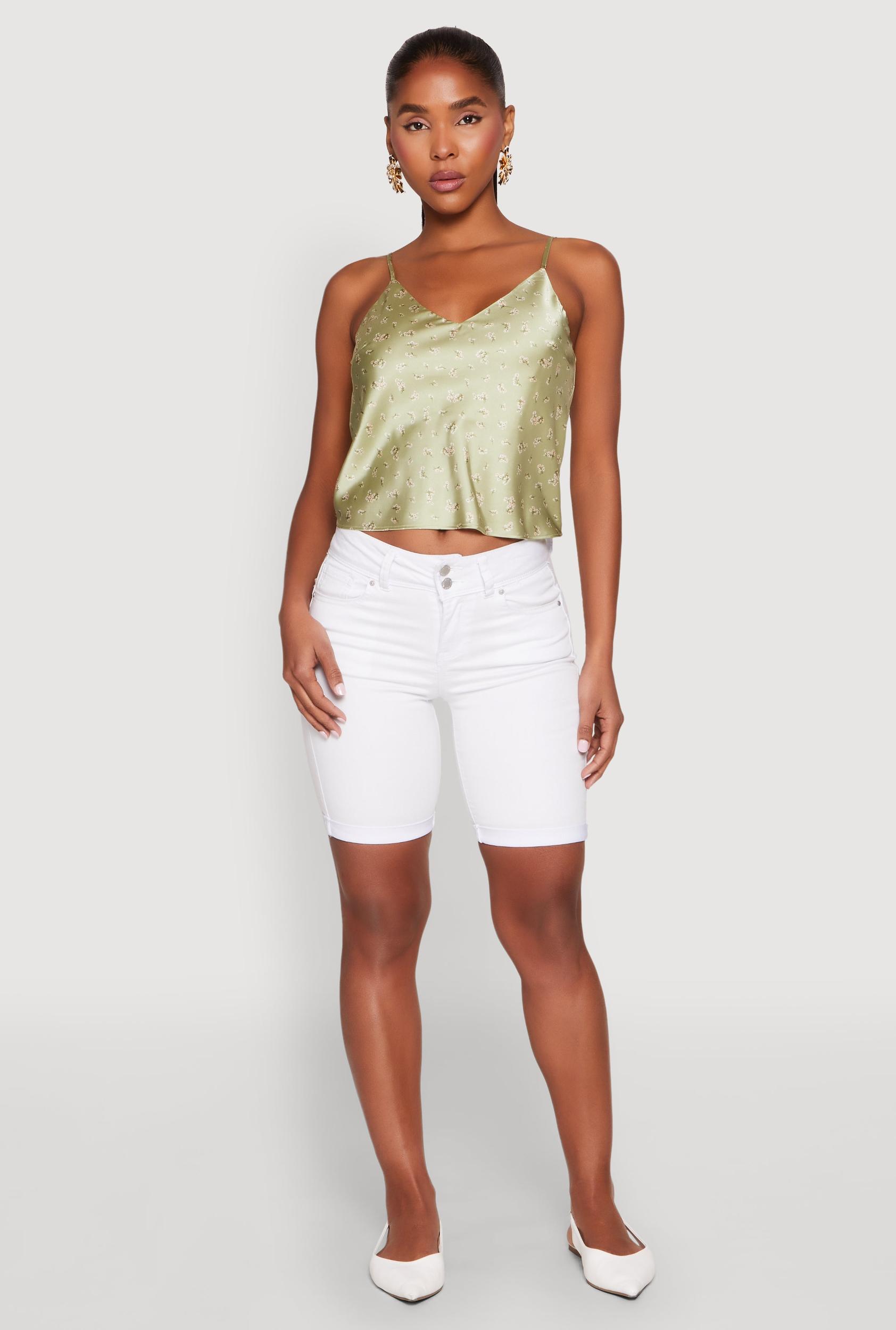 Womens Satin Patterned Print Cami Product Image