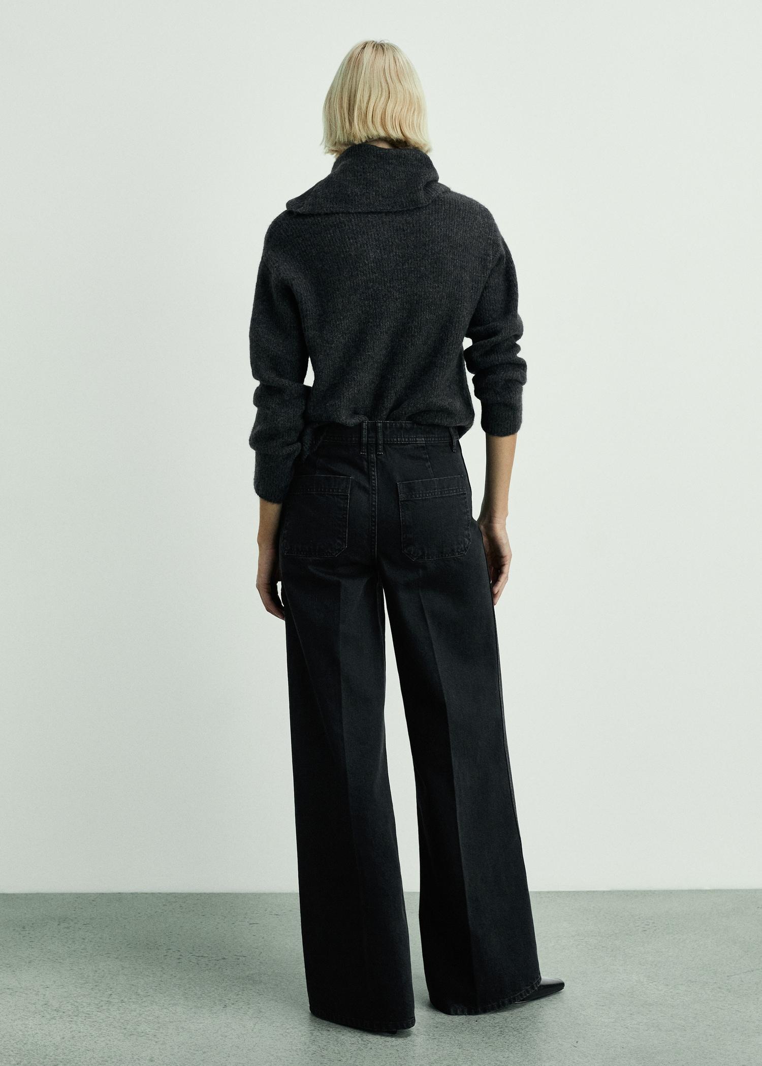 Wide-leg jeans with pockets - Women | MANGO USA Product Image