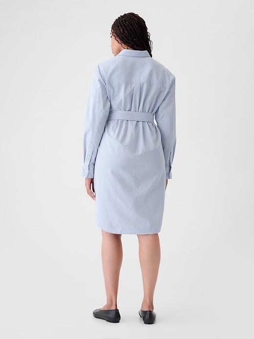 Organic Cotton Oxford Mini Shirtdress Product Image
