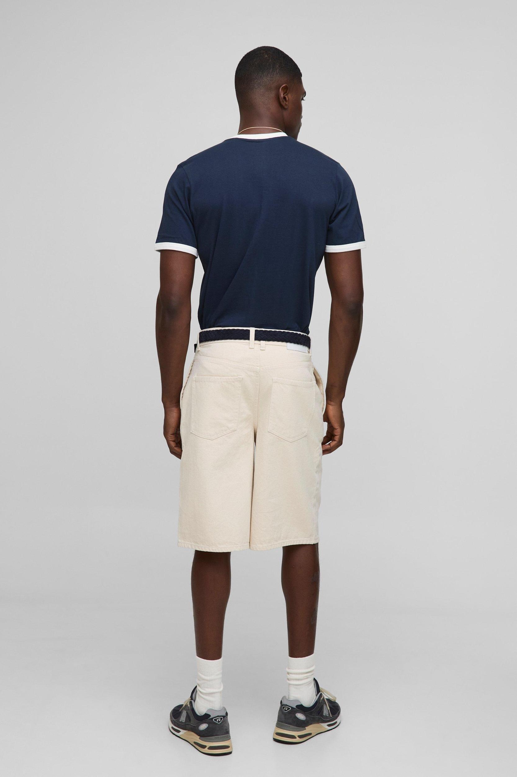 Regular Fit Ringer Crew Neck T-Shirt | boohooMAN USA Product Image