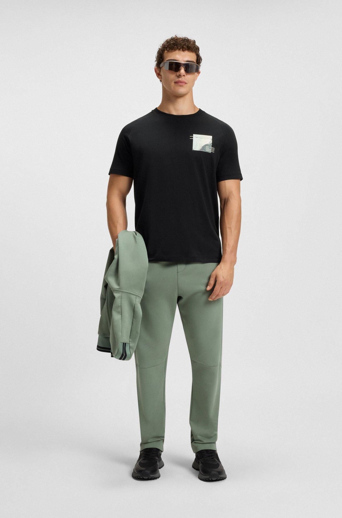 Relaxed-fit T-shirt with decorative reflective accents Product Image