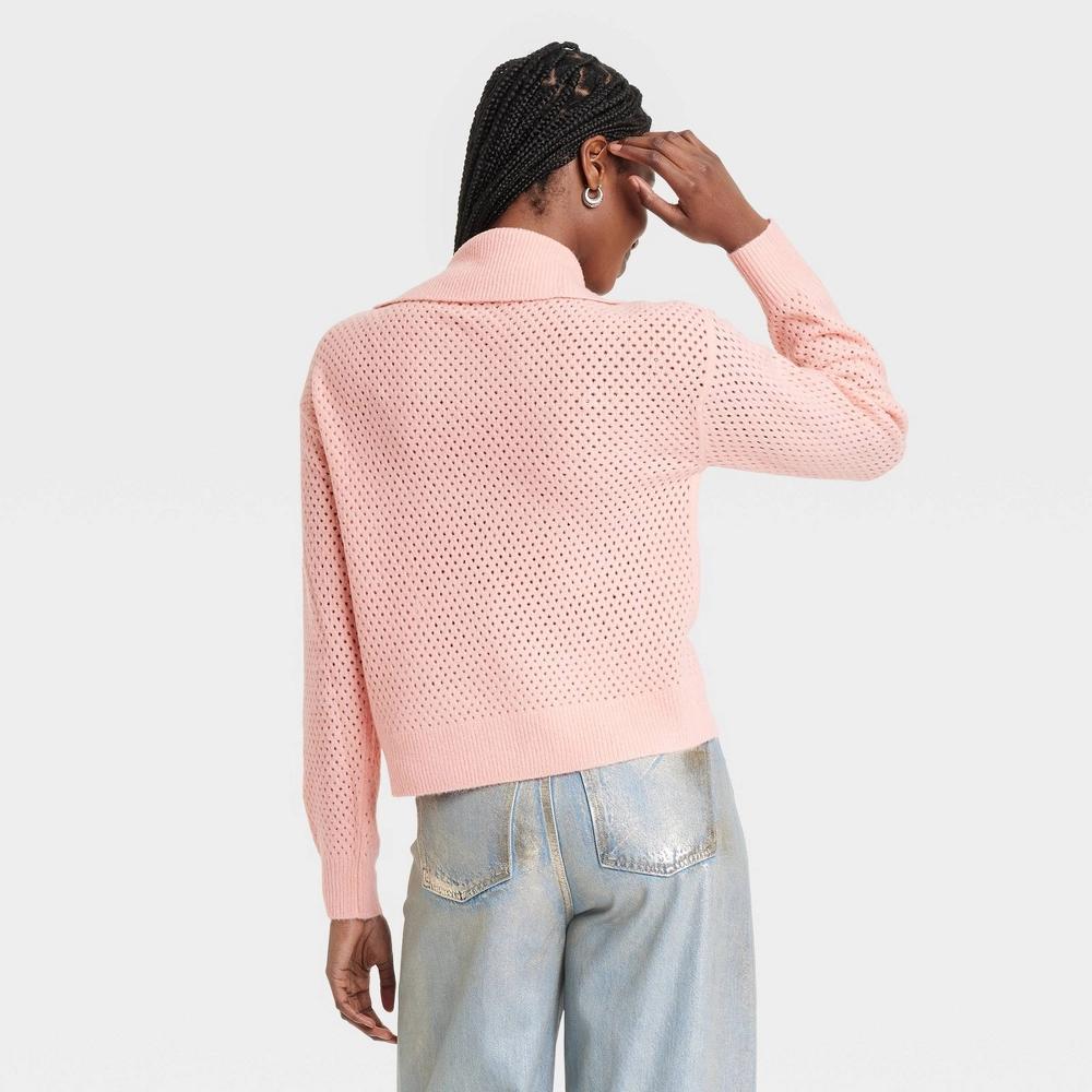 Womens Quarter Zip Collared Pullover Sweater - Universal Thread XS Product Image