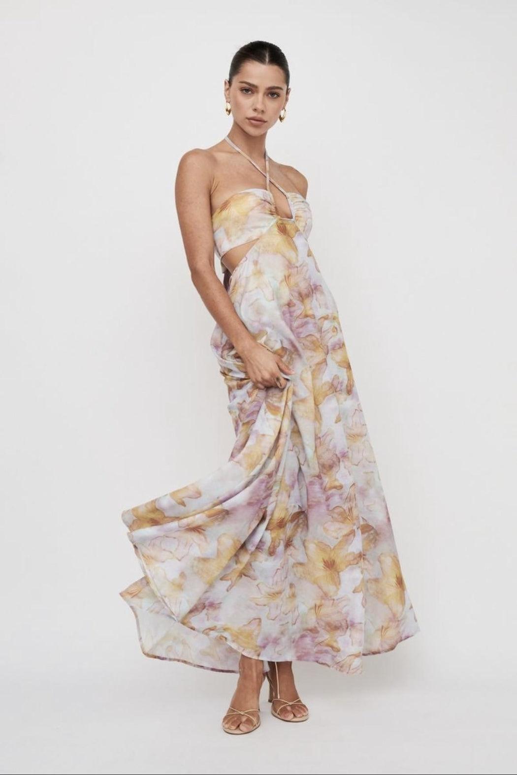 Floral Halter Dress Product Image