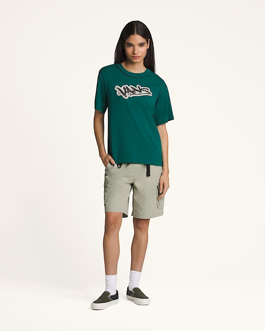 Premium Short Sleeve T-Shirt in Rain Forest Green| Vans US Product Image