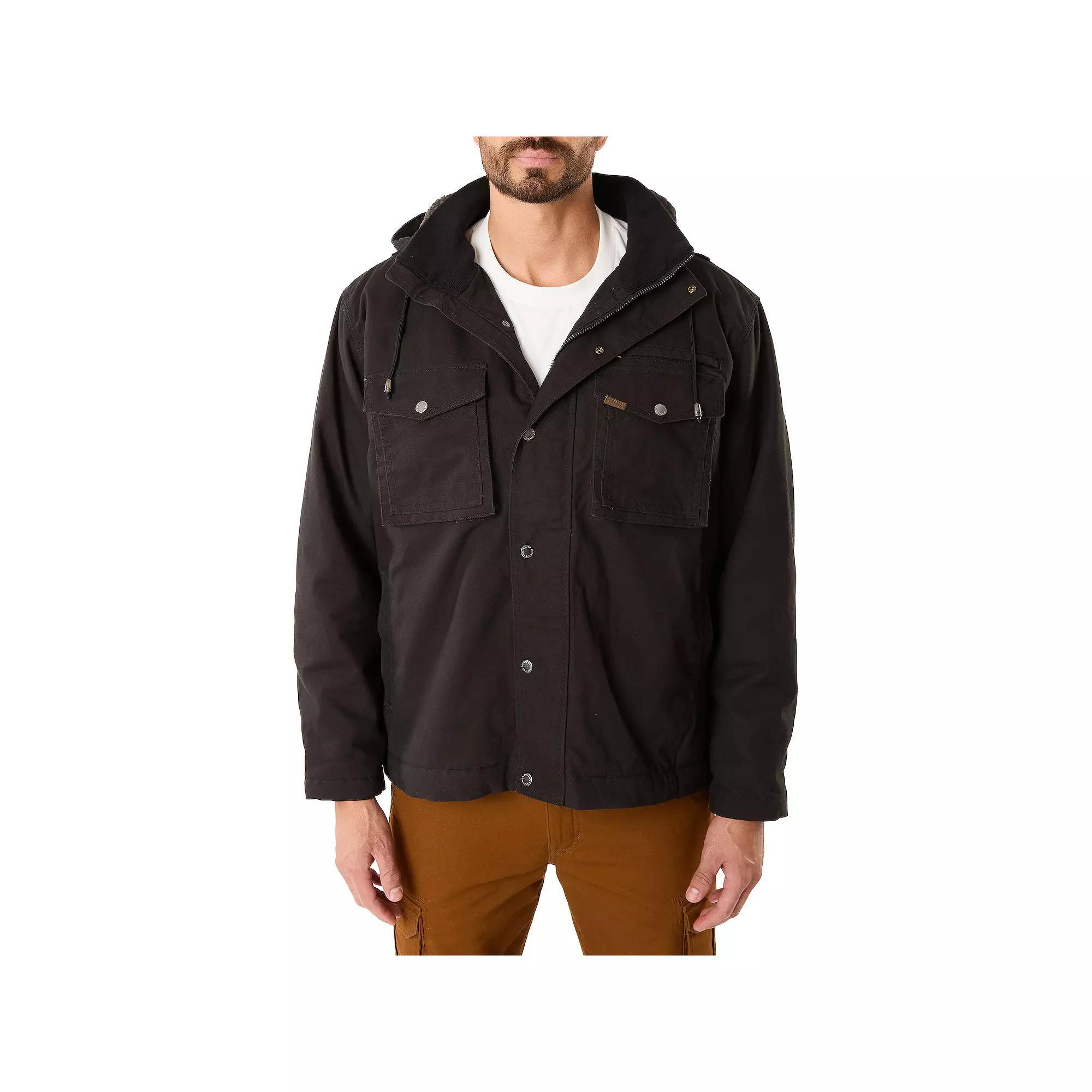 Smith's Workwear Sherpa-Lined Duck Canvas Hooded Work Jacket, Men's, Size: XXL, Brown Product Image