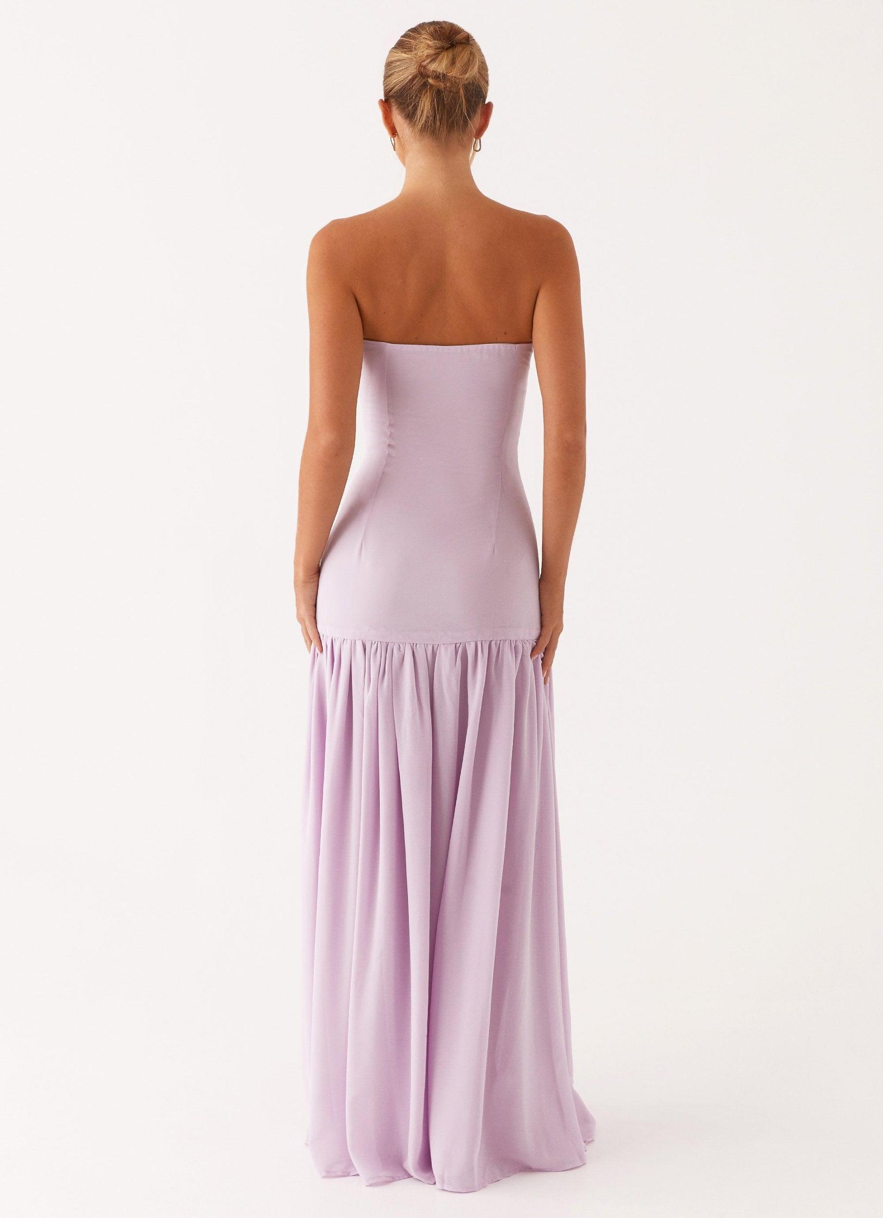Eden Strapless Maxi Dress - Lilac Product Image