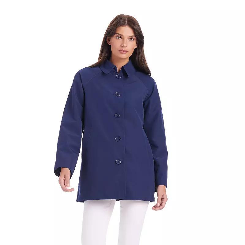 Womens Draper James Oversized Trench Coat Nassau Blue Product Image