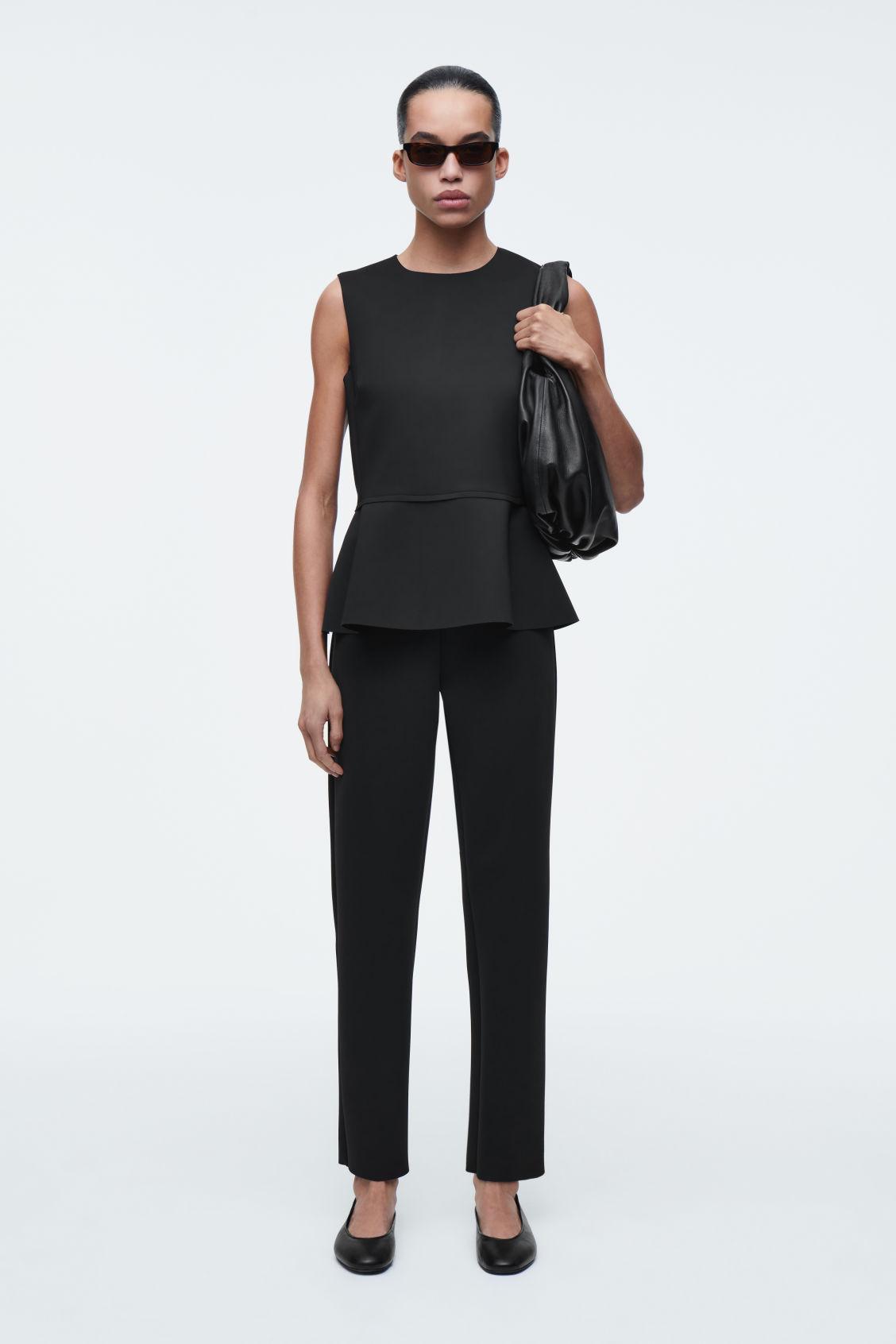 PEPLUM SCUBA TANK TOP Product Image