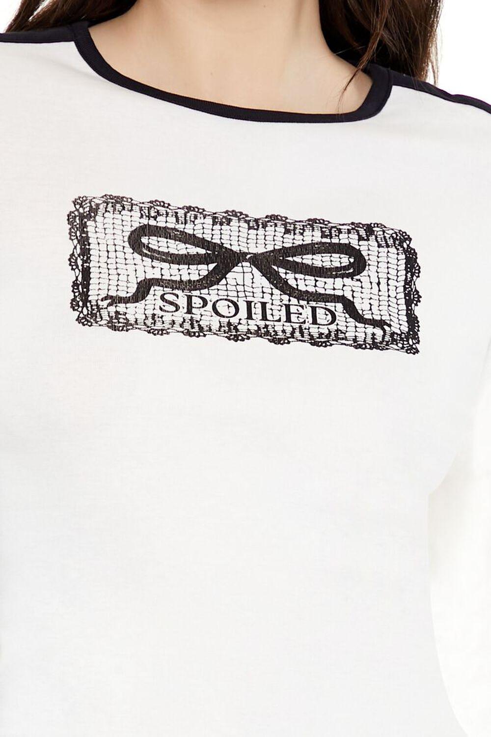 Spoiled Bow Graphic Tee | Forever 21 Product Image