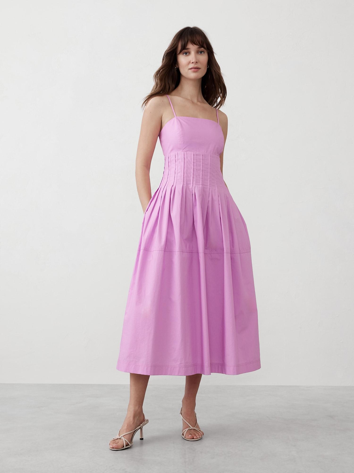 Pleated Midi Dress Product Image
