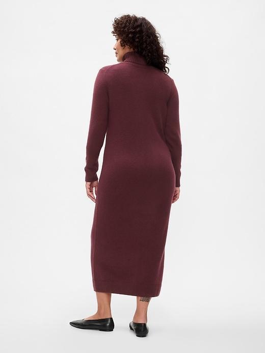 CashSoft Turtleneck Maxi Sweater Dress Product Image