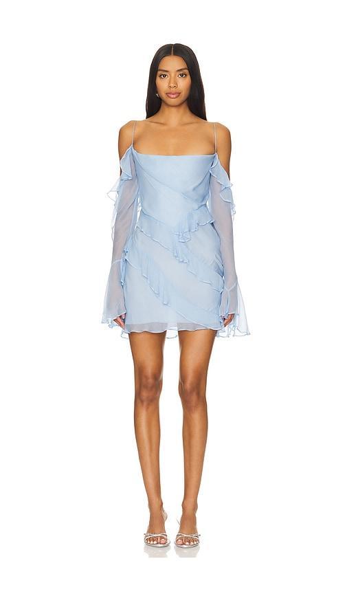 Layla Long Sleeve Ruffle Mini Dress Product Image