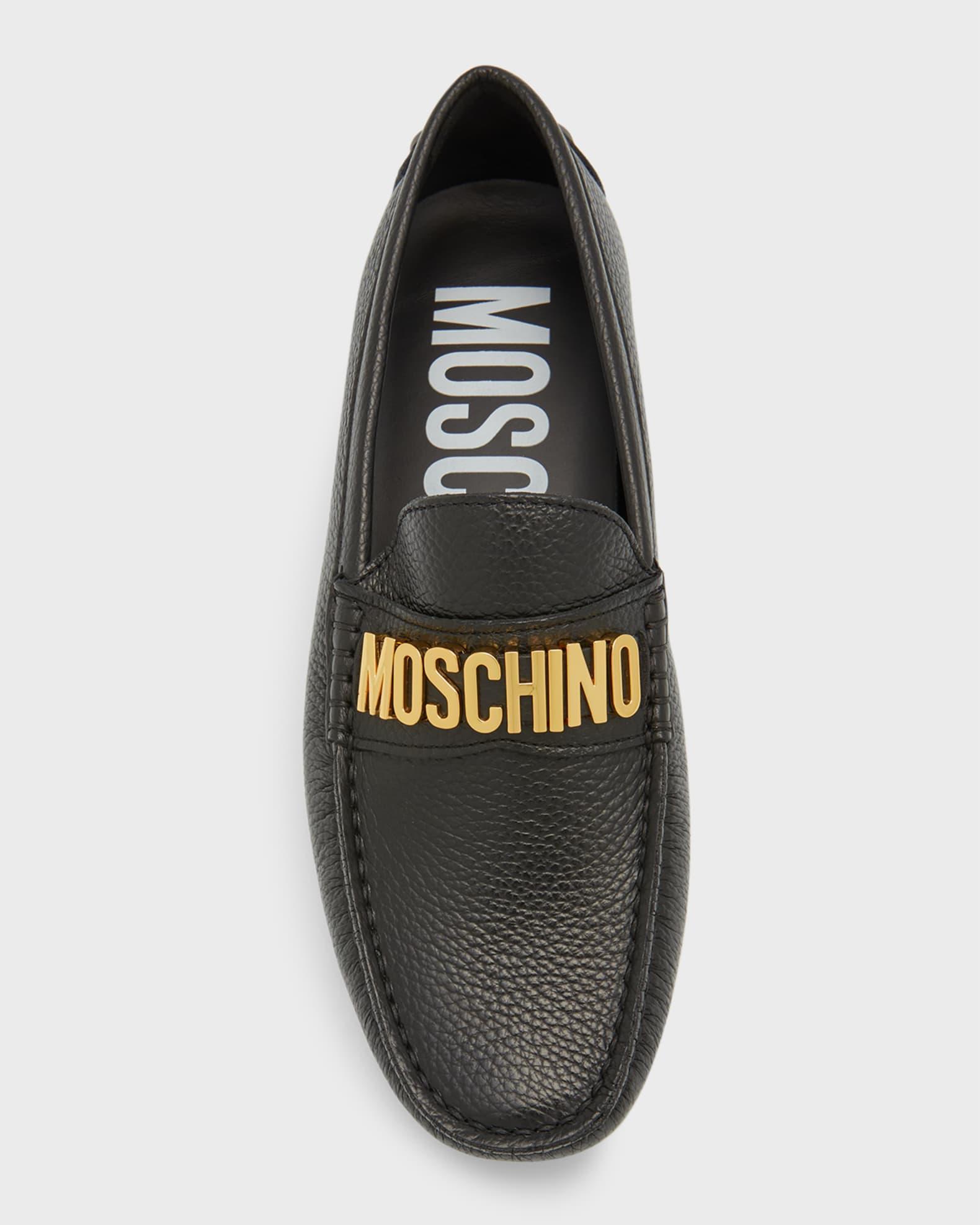 Men's Logo Leather Drivers Product Image