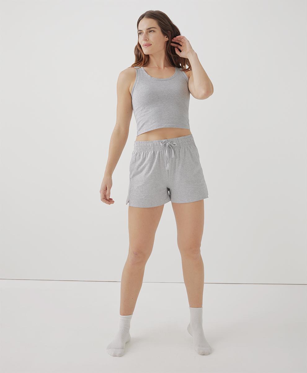 Women's Heather Grey Cool Stretch Lounge Short XS Product Image