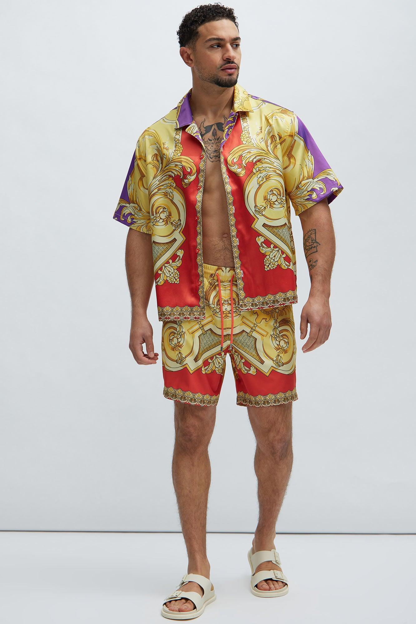Fairside Baroque Shirt - Yellow/combo Product Image
