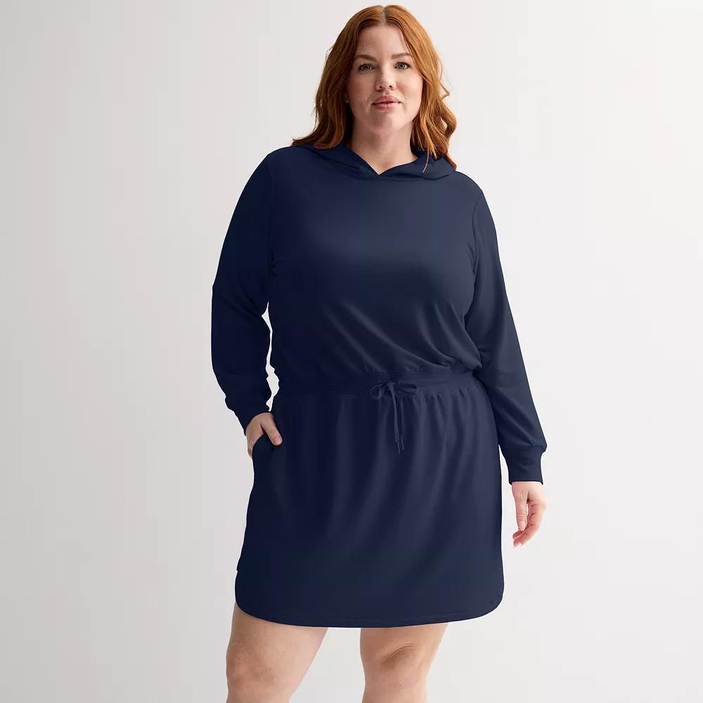 Plus Size Tek Gear® French Terry Dress, Women's, Size: 3XL, Blue Romance Product Image