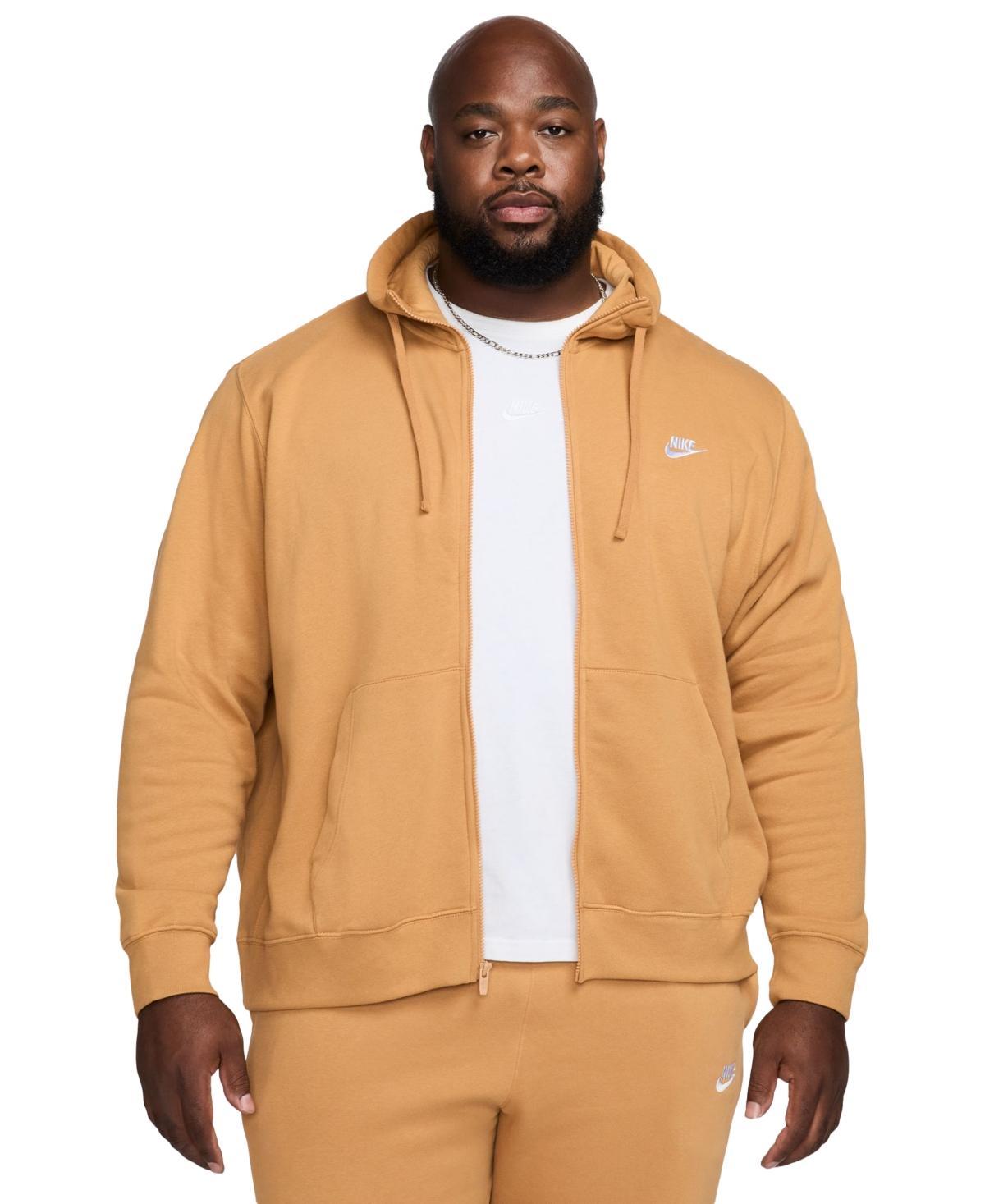 Mens Nike Sportswear Club Fleece Full-Zip Hoodie Grey Heather Product Image