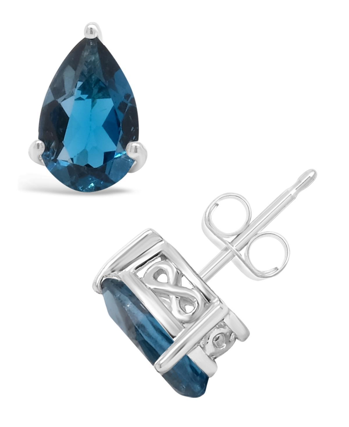 Alyson Layne Sterling Silver Gemstone Teardrop Stud Earrings, Womens, Pink Quartz Product Image