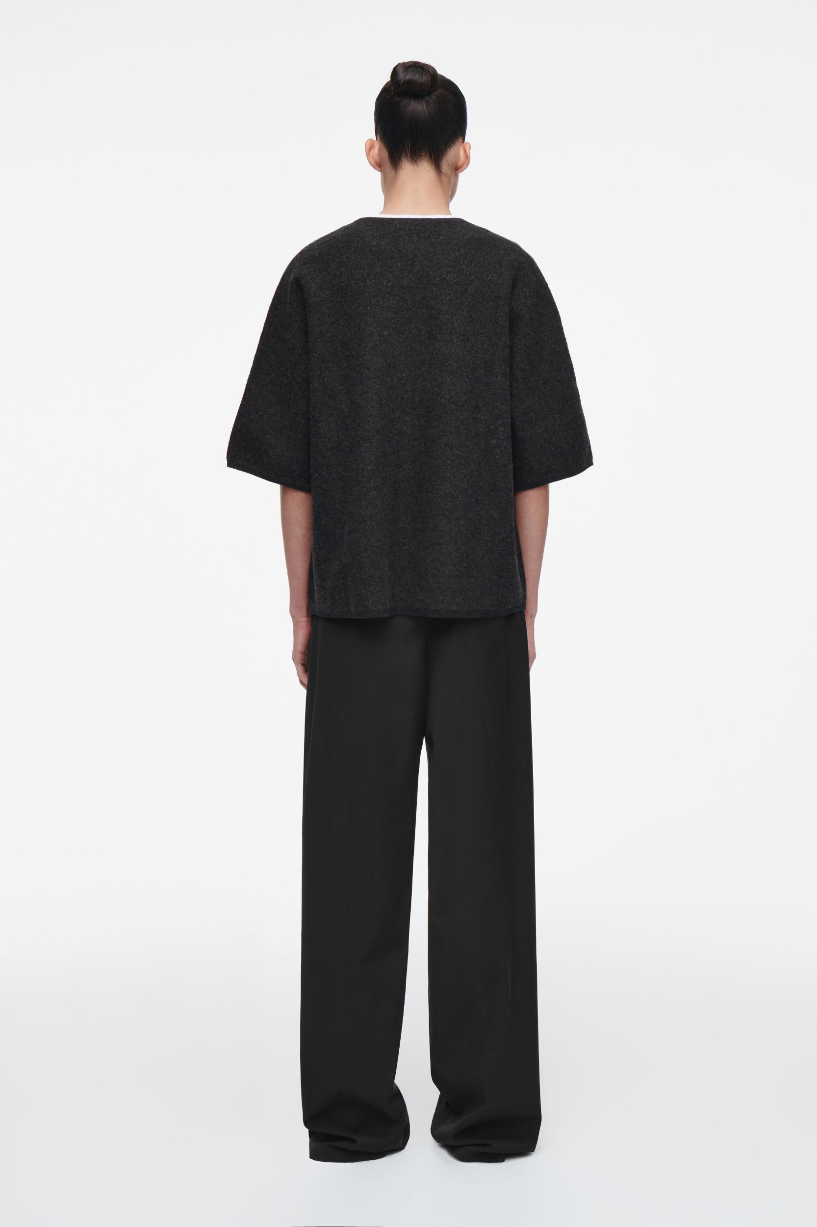 OVERSIZED BOILED MERINO WOOL T-SHIRT Product Image