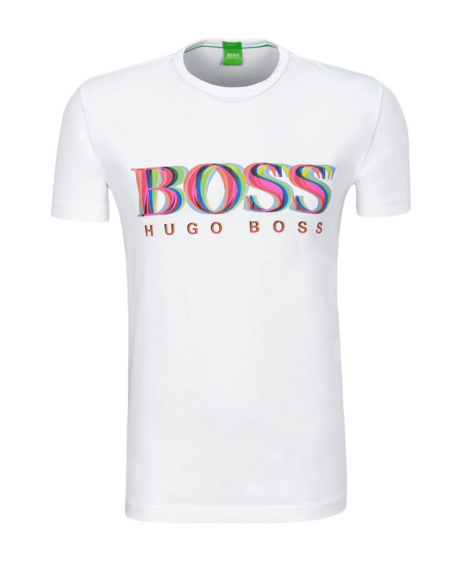 HUGO BOSS Logo Details T-shirt In White Product Image