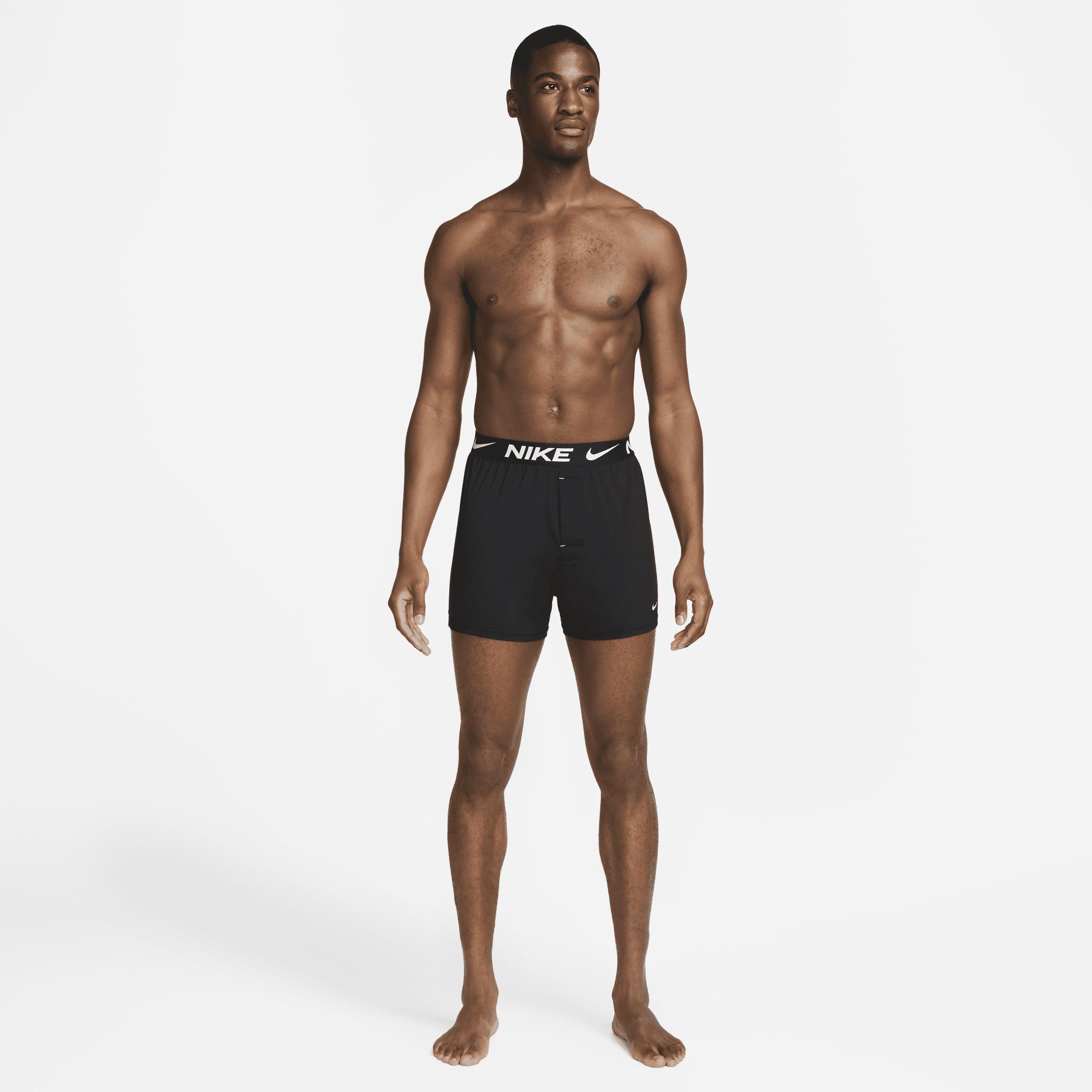 Men's Nike Dri-FIT Essential 3-Pack Boxers, Size: XXL, Black Product Image