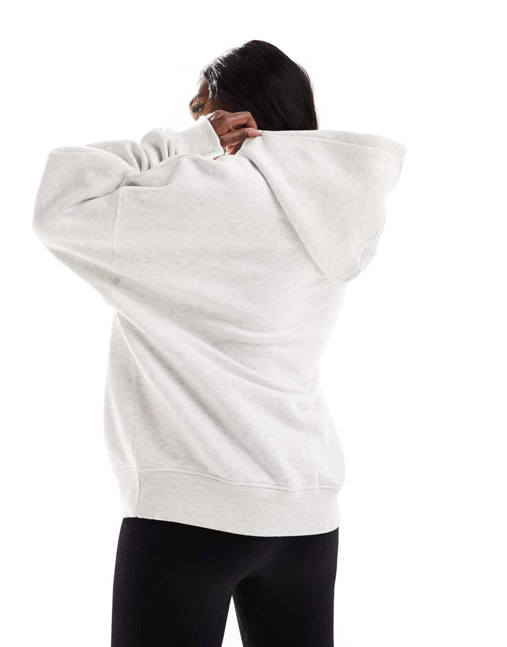 Kaiia sport NYC oversized hoodie in gray heather Product Image