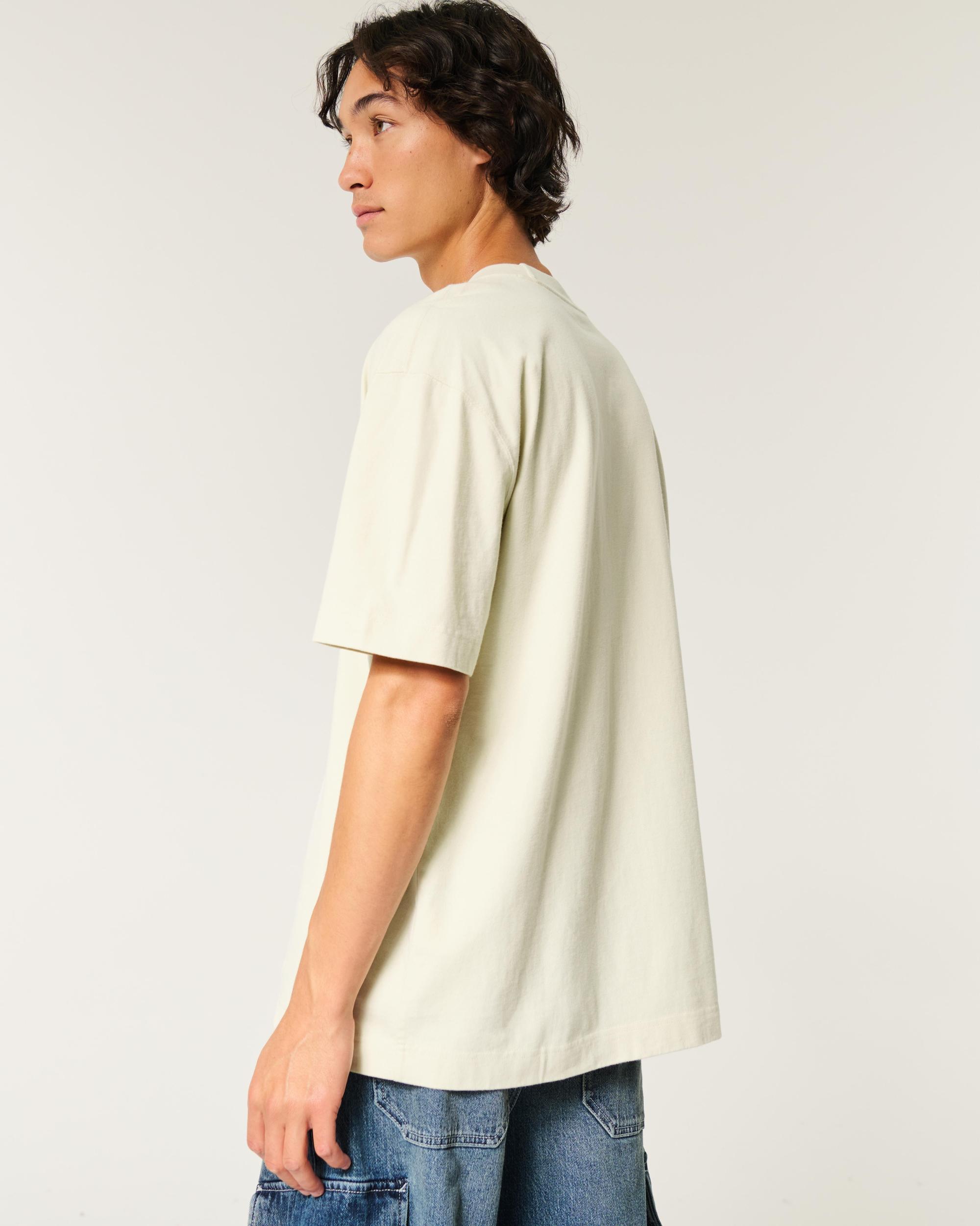 Boxy Heavyweight Pattern Crew T-Shirt Product Image